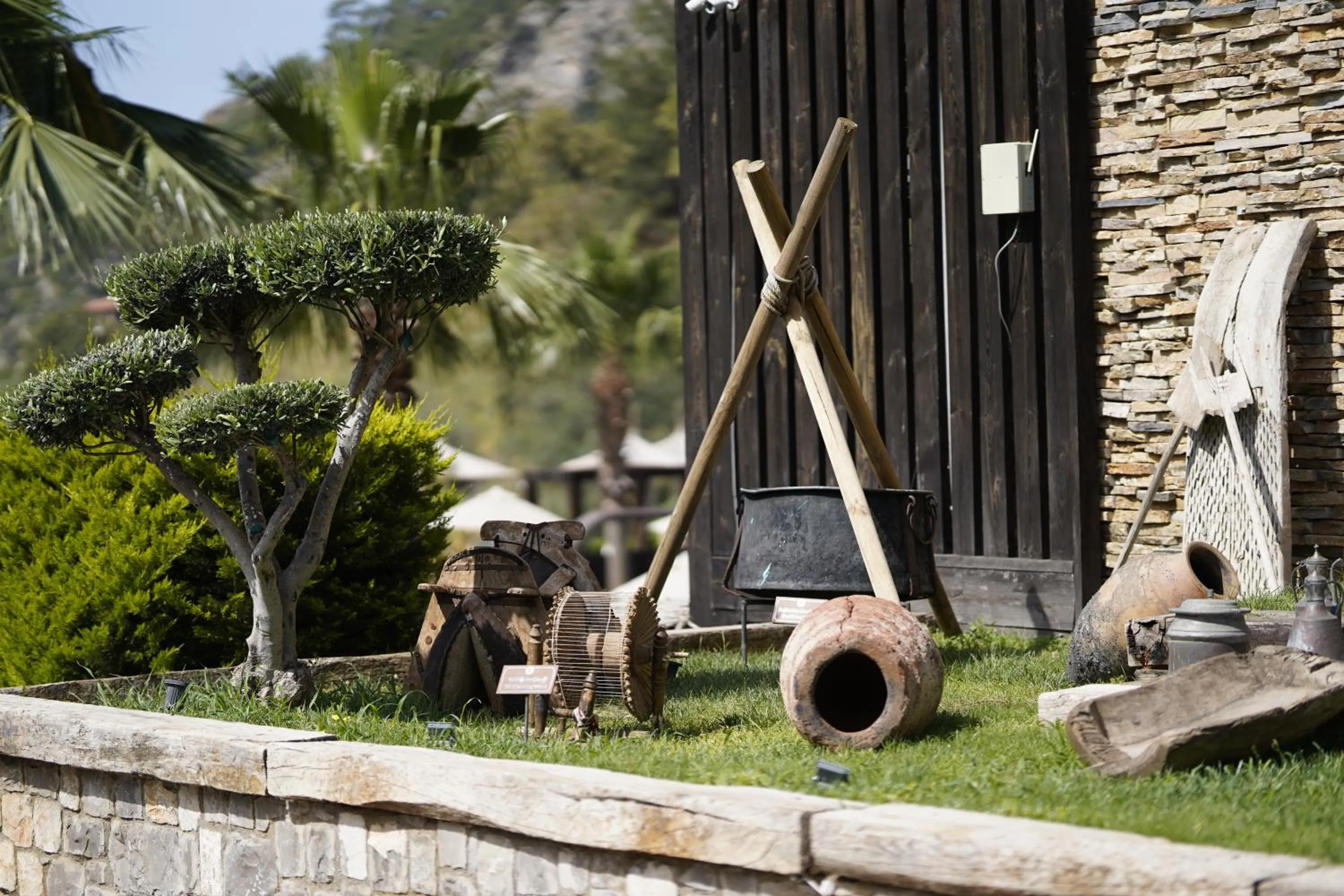 Garden view in Manaspark Deluxe Hotel