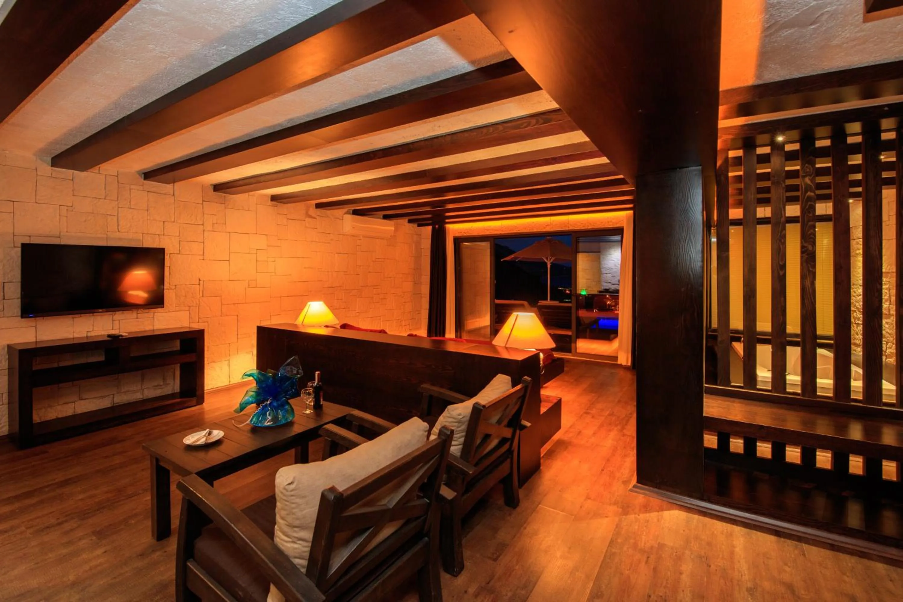 Living room in Manaspark Deluxe Hotel