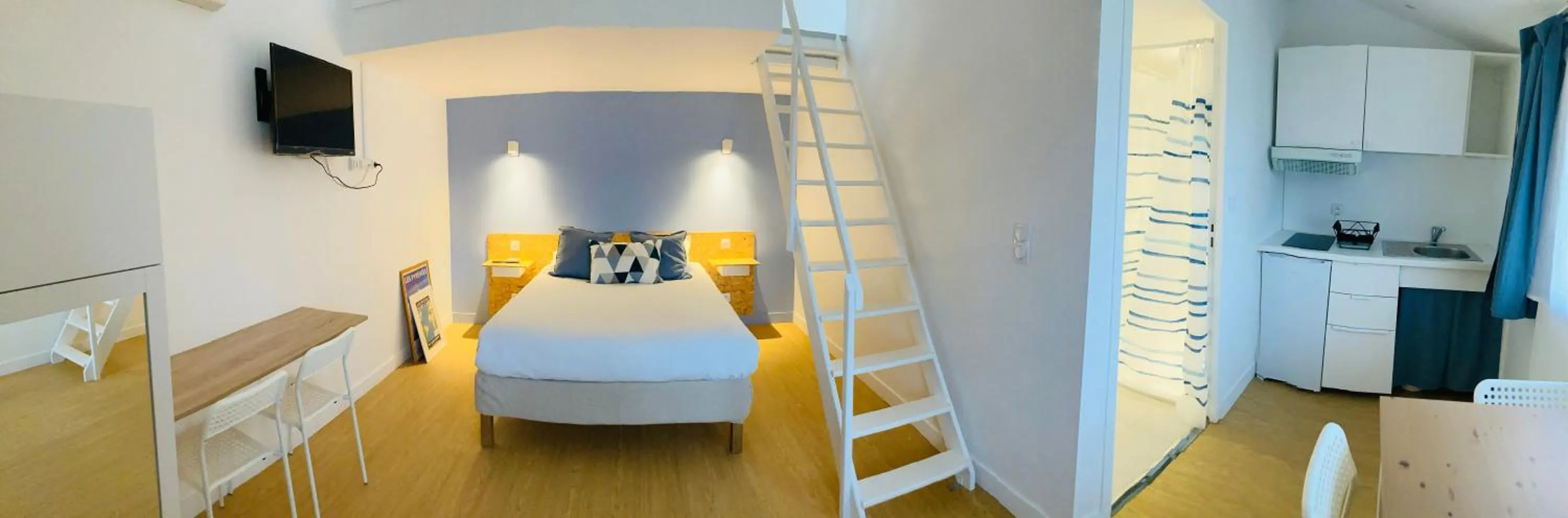 View (from property/room), Bed in Résidence Thibaud