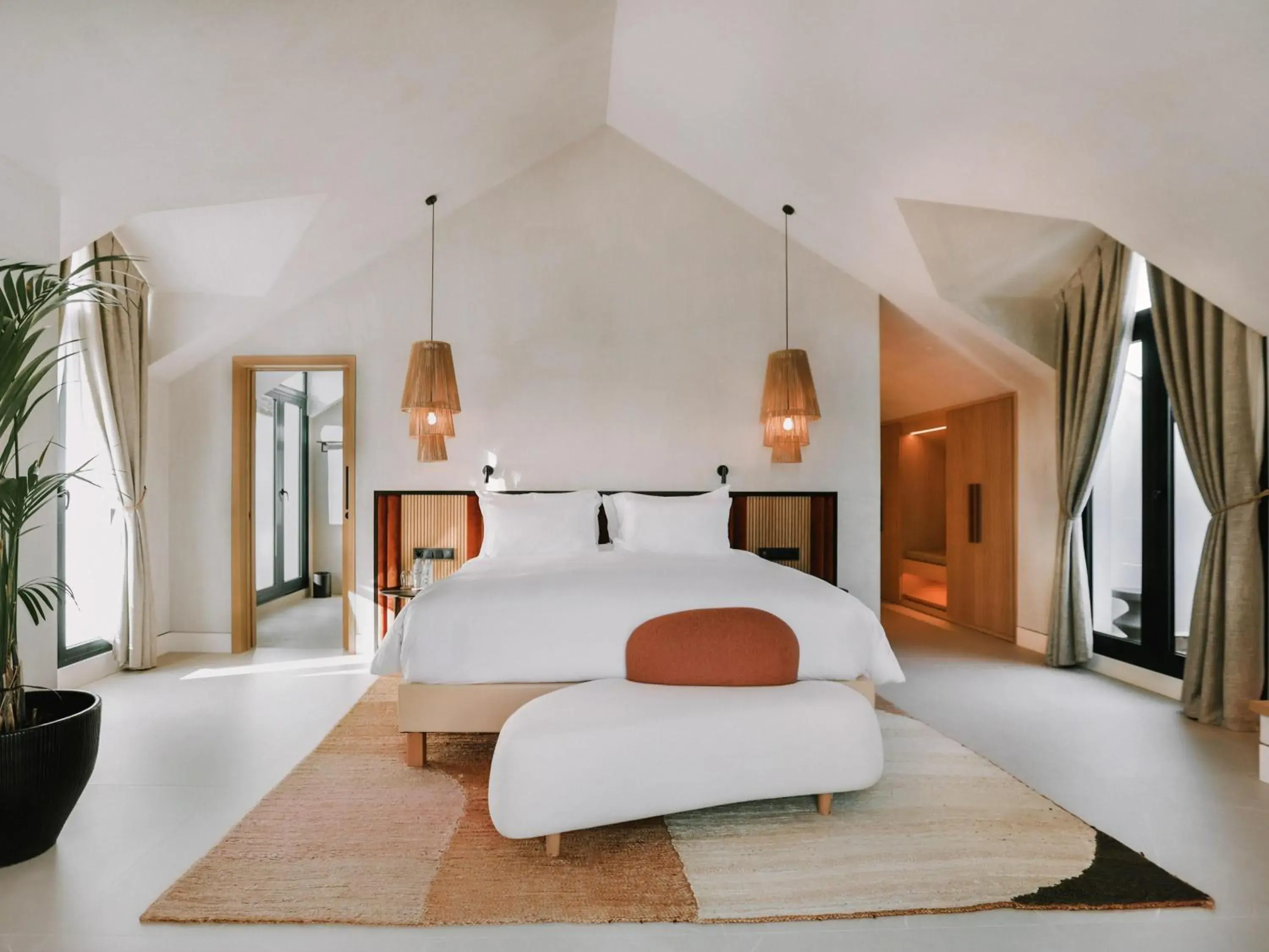 Bedroom, Bed in SO/ Sotogrande Spa & Golf Resort Hotel Bedroom, Bed in SO/ Sotogrande Spa & Golf Resort Hotel