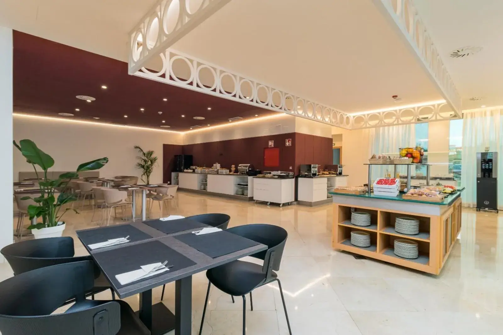 Buffet breakfast in Hotel Puerta Santander Buffet breakfast in Hotel Puerta Santander