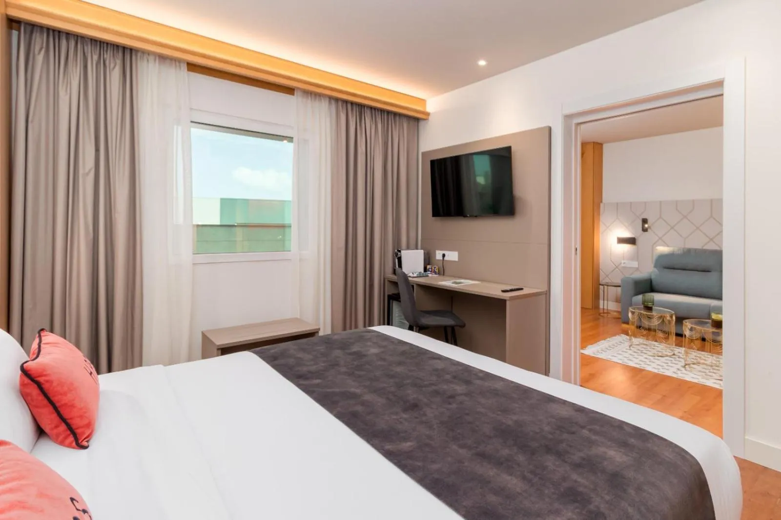 Bedroom, Bed in Hotel Puerta Santander