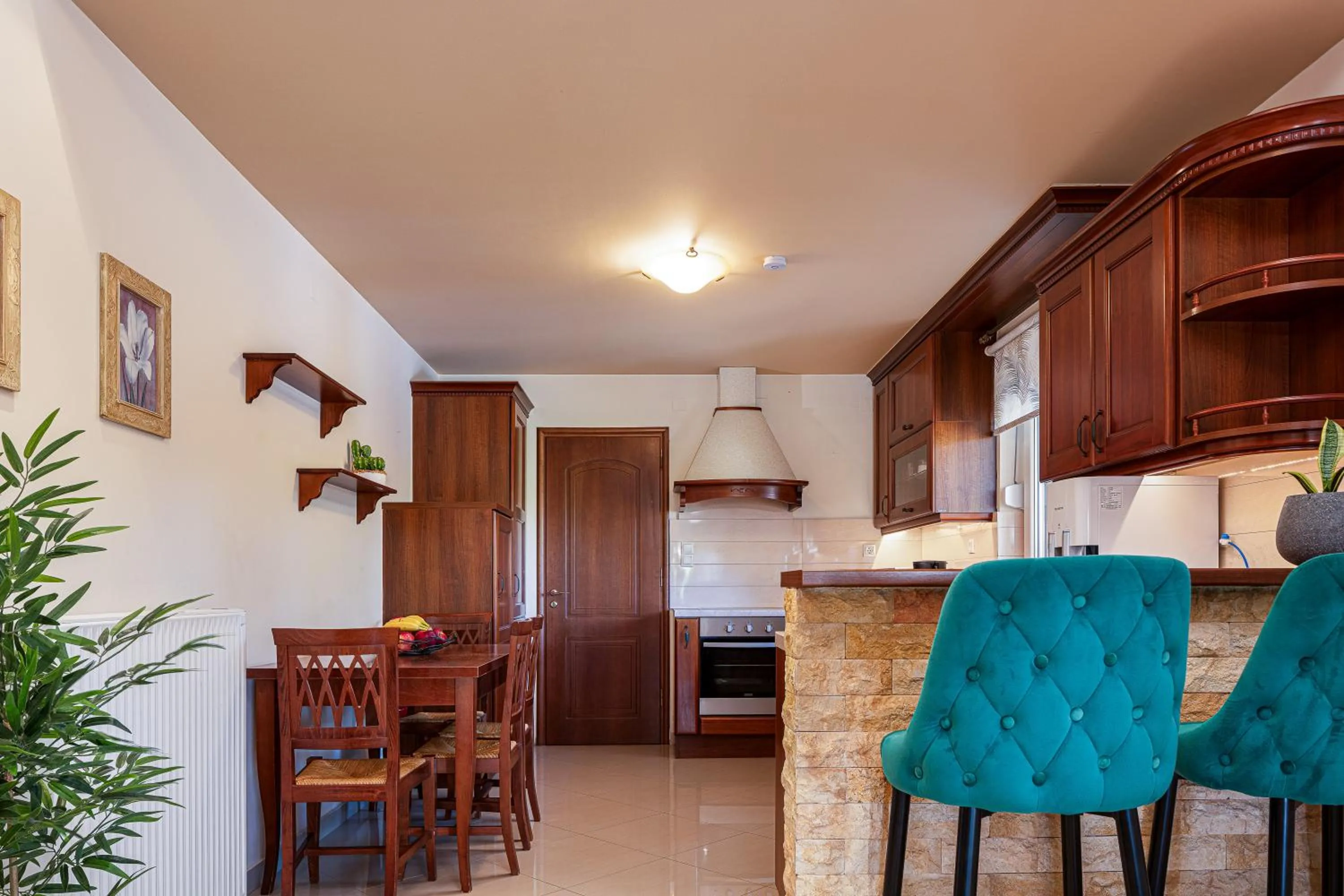 Kitchen or kitchenette in Eva & Dimitrios Villas, Captivating Oasis with Pools & BBQ, By ThinkVilla