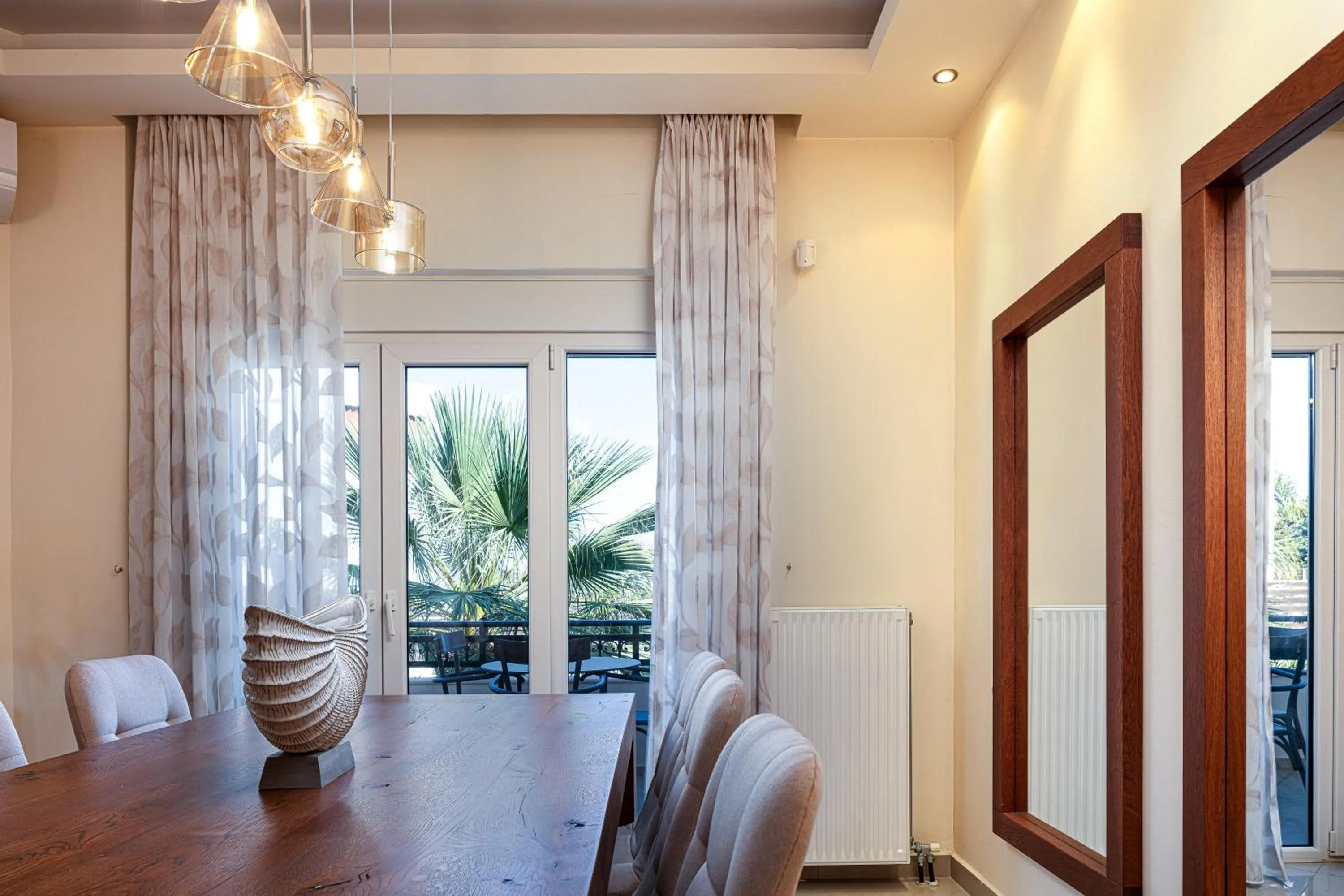 Seating area in Eva & Dimitrios Villas, Captivating Oasis with Pools & BBQ, By ThinkVilla