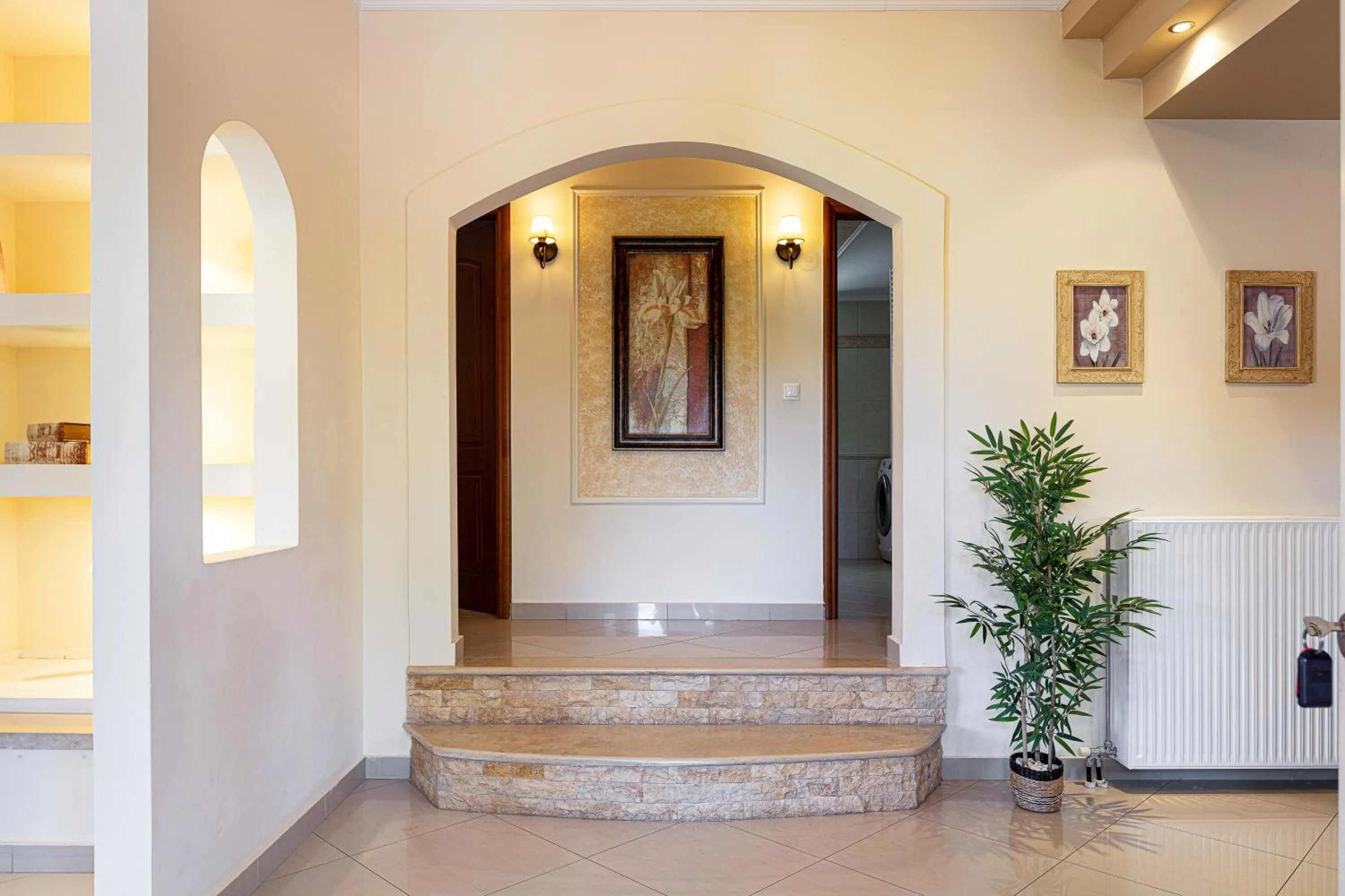 Living room in Eva & Dimitrios Villas, Captivating Oasis with Pools & BBQ, By ThinkVilla