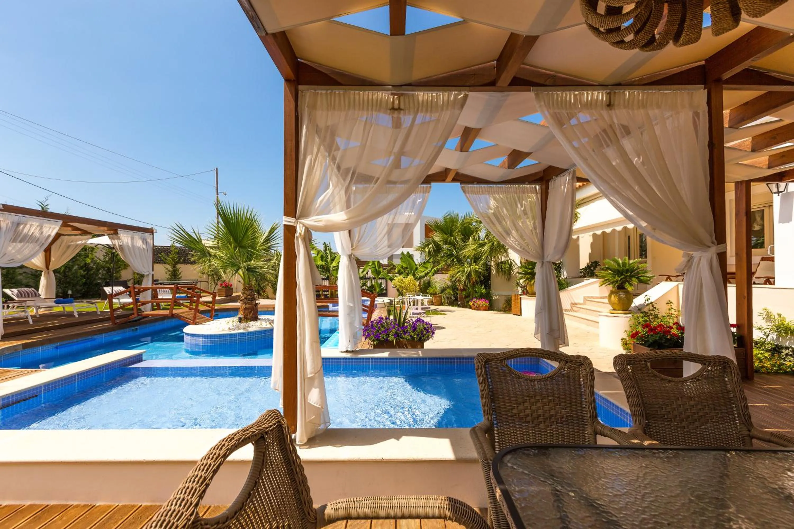 Day in Eva & Dimitrios Villas, Captivating Oasis with Pools & BBQ, By ThinkVilla