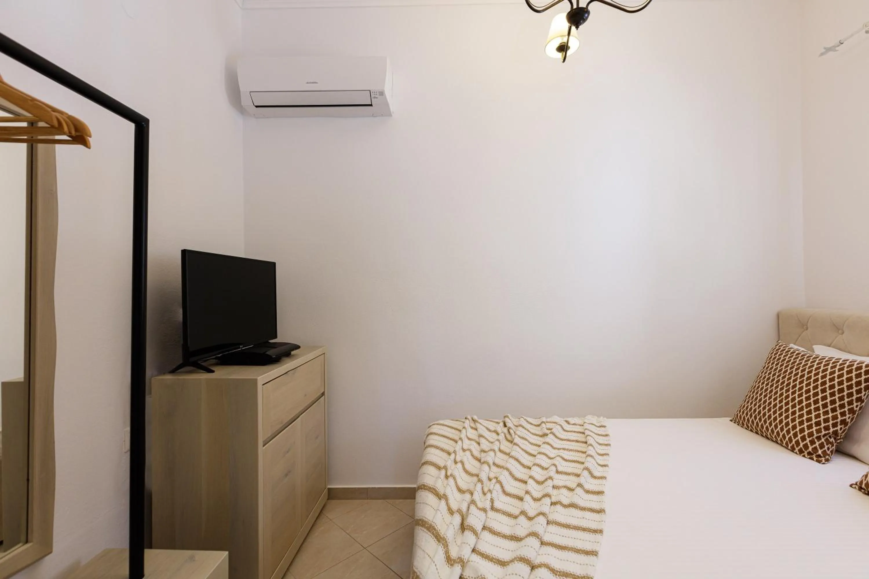 Bedroom, Bed in Eva & Dimitrios Villas, Captivating Oasis with Pools & BBQ, By ThinkVilla