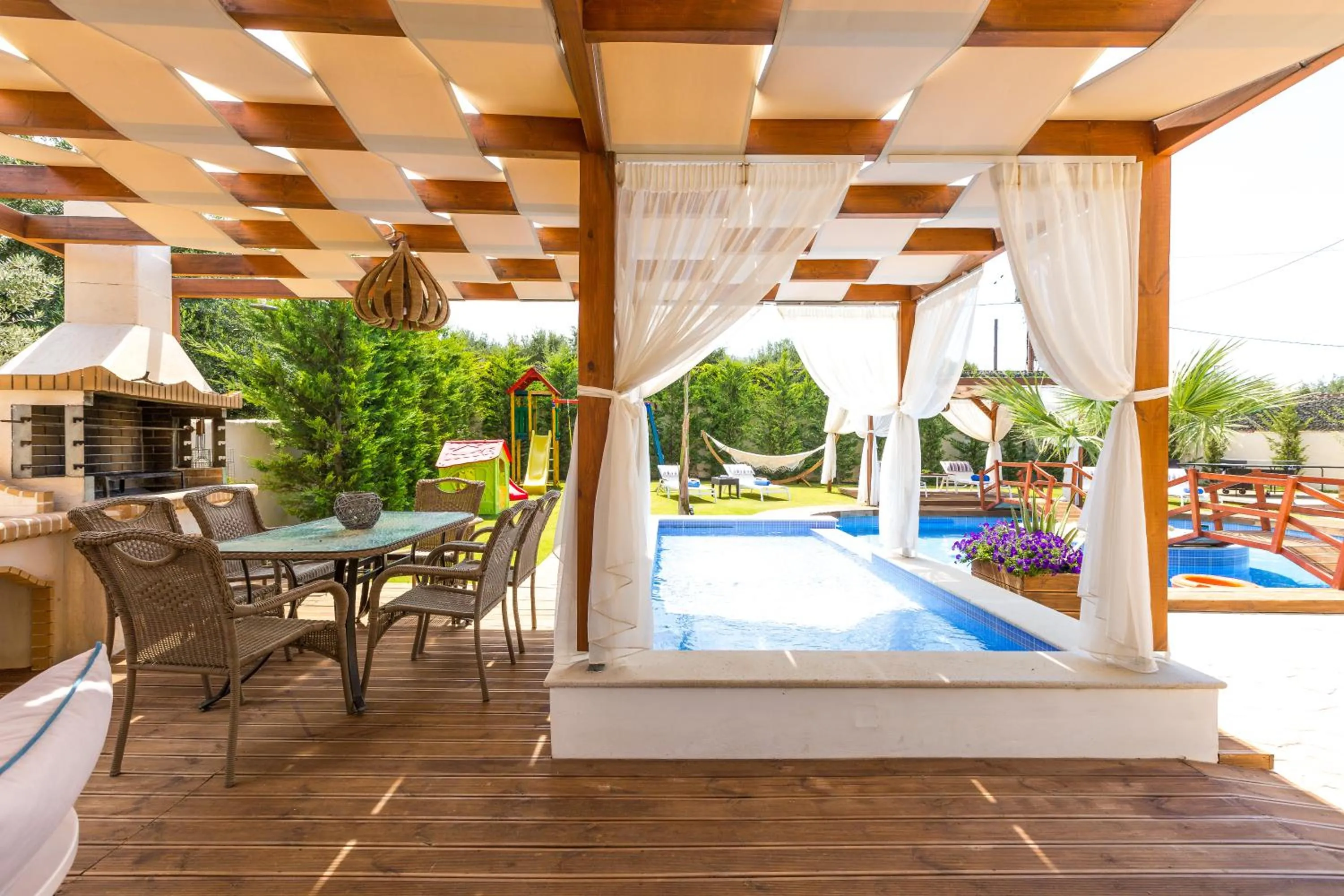 Day in Eva & Dimitrios Villas, Captivating Oasis with Pools & BBQ, By ThinkVilla