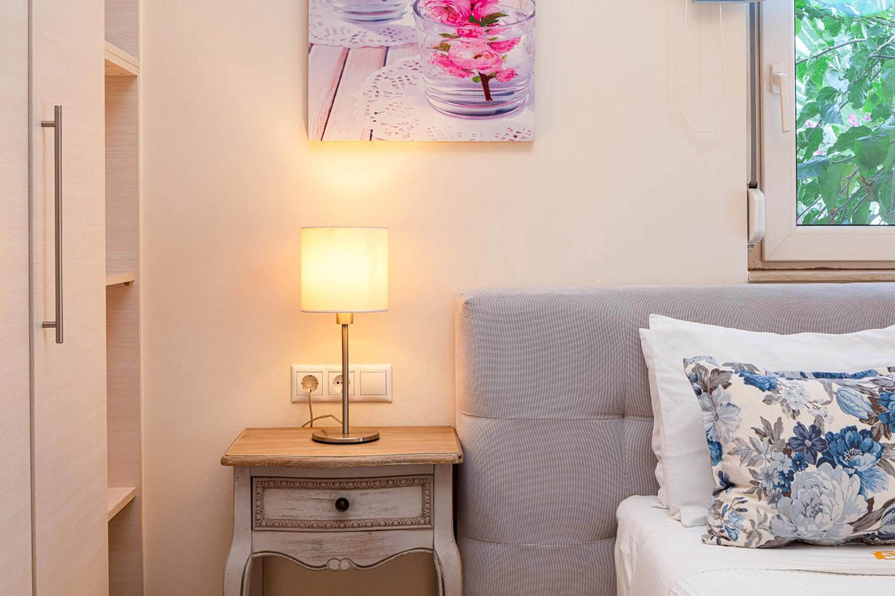 Bed in Eva & Dimitrios Villas, Captivating Oasis with Pools & BBQ, By ThinkVilla