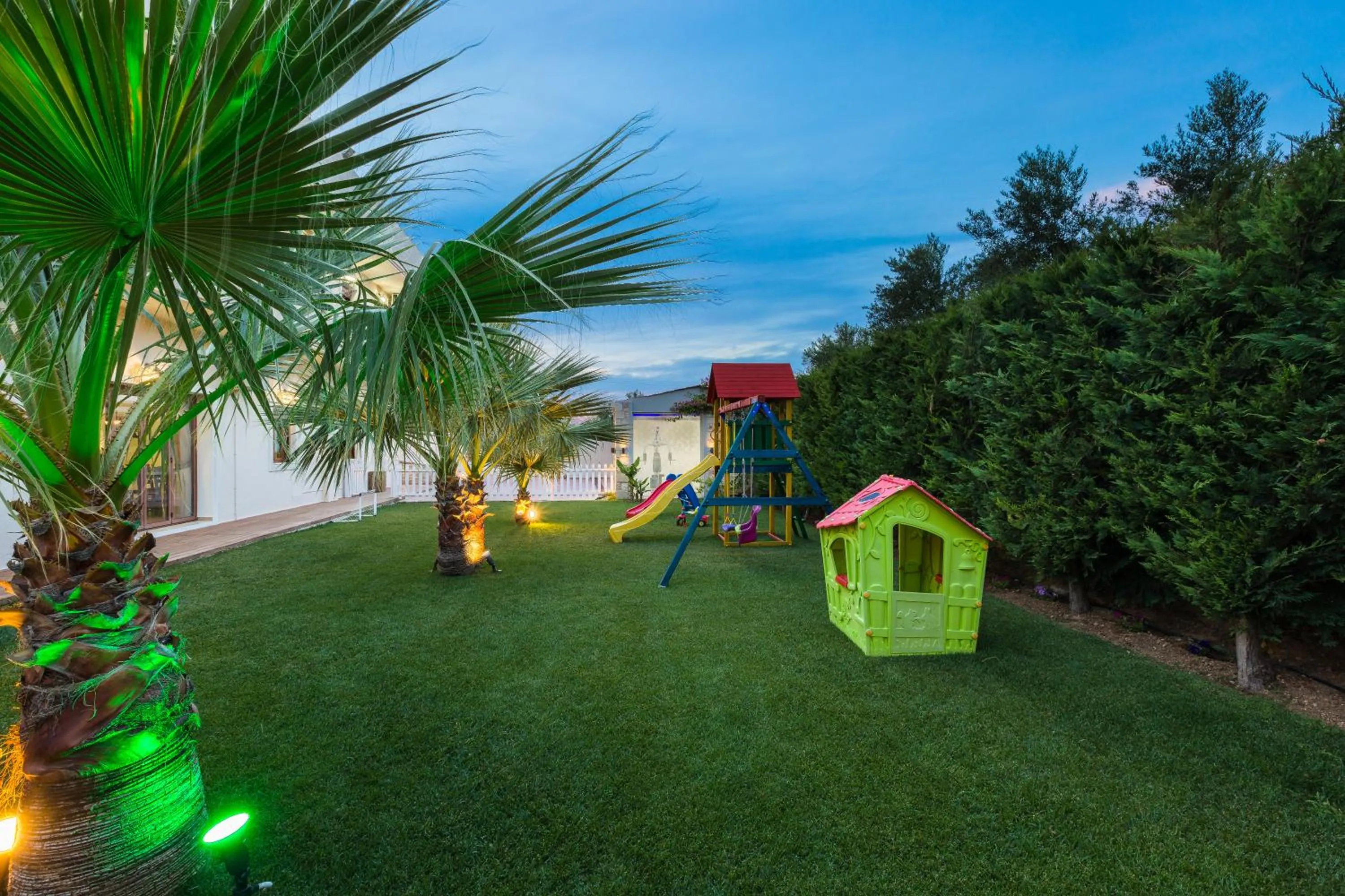 Children play ground in Eva & Dimitrios Villas, Captivating Oasis with Pools & BBQ, By ThinkVilla