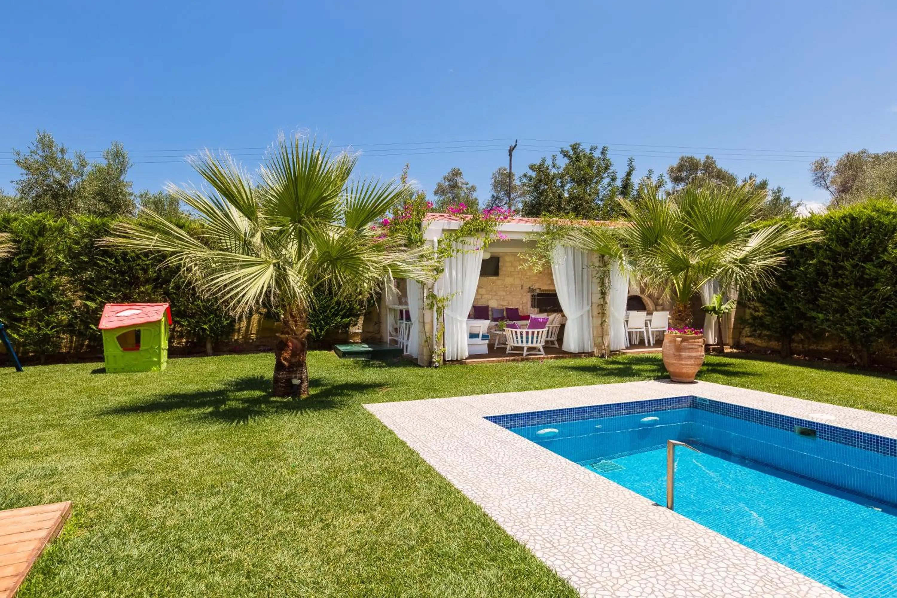 Day in Eva & Dimitrios Villas, Captivating Oasis with Pools & BBQ, By ThinkVilla