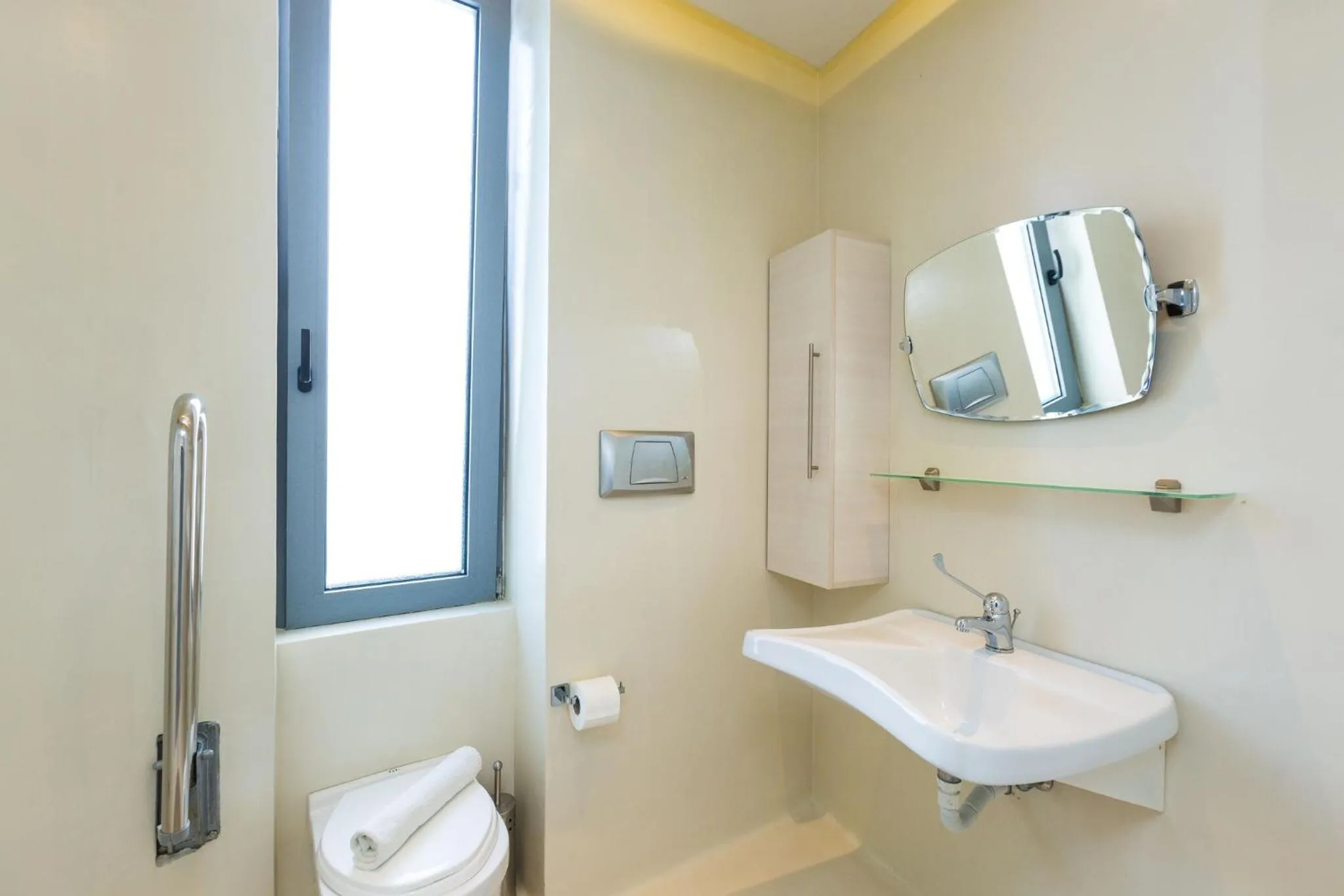 Toilet in Eva & Dimitrios Villas, Captivating Oasis with Pools & BBQ, By ThinkVilla