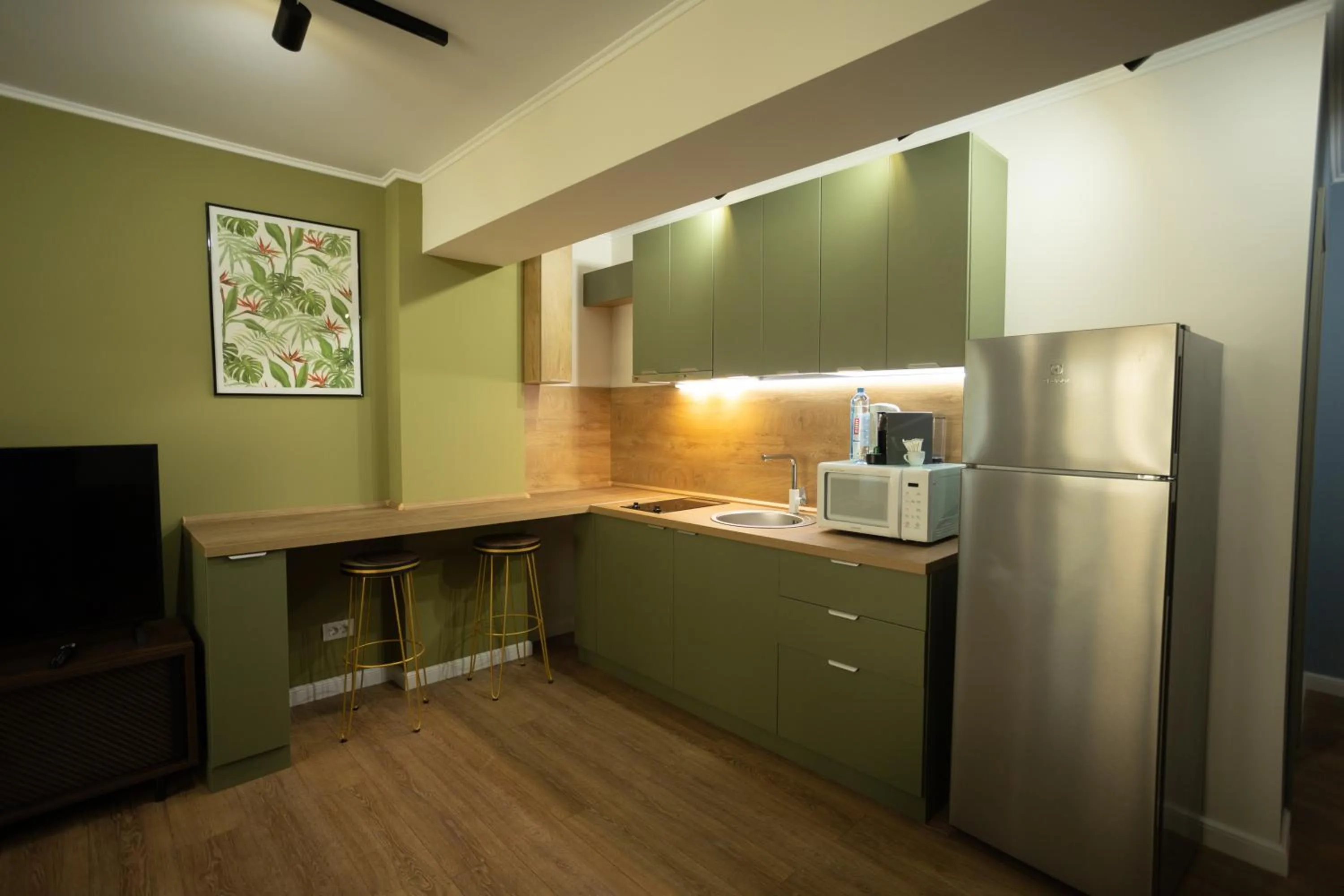 Kitchen or kitchenette in Oliv Residence