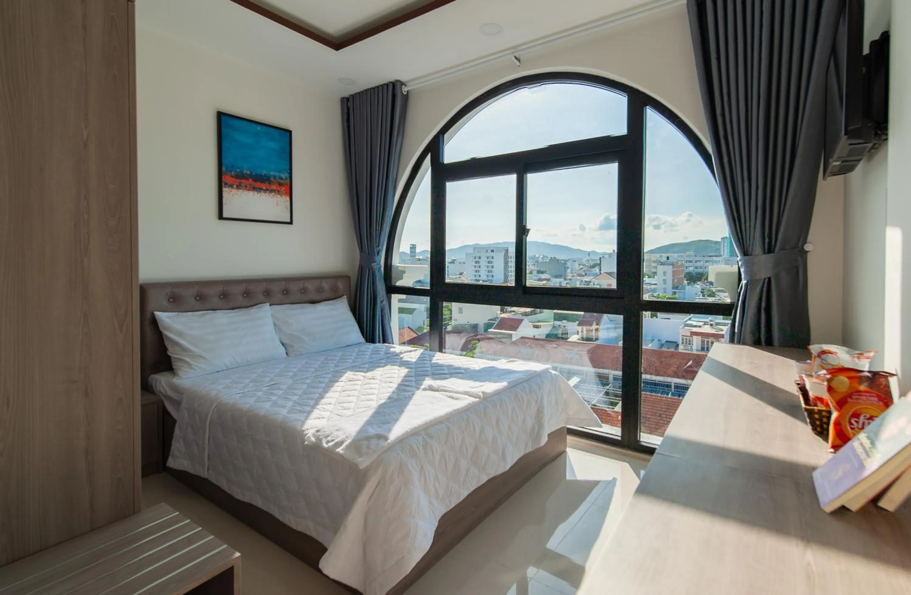 Bed in Uy Dương Hotel & Apartment - Nha Trang