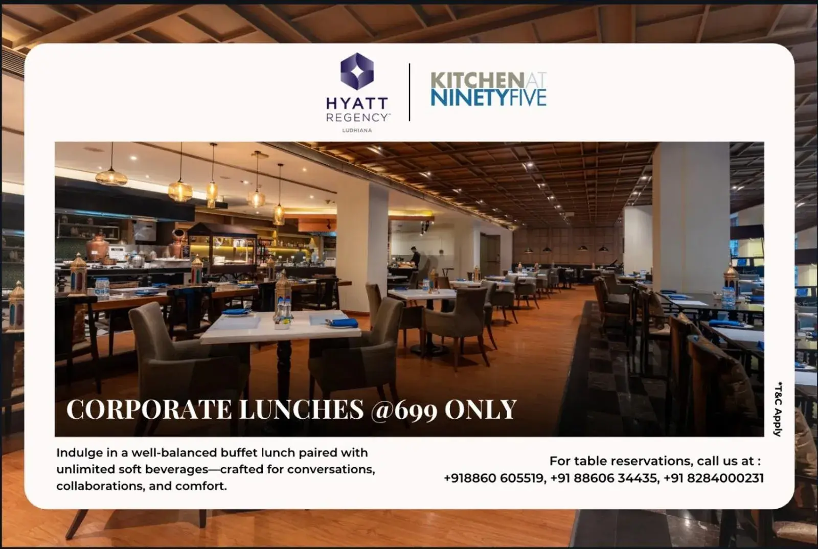 Restaurant/places to eat in Hyatt Regency Ludhiana Restaurant/places to eat in Hyatt Regency Ludhiana