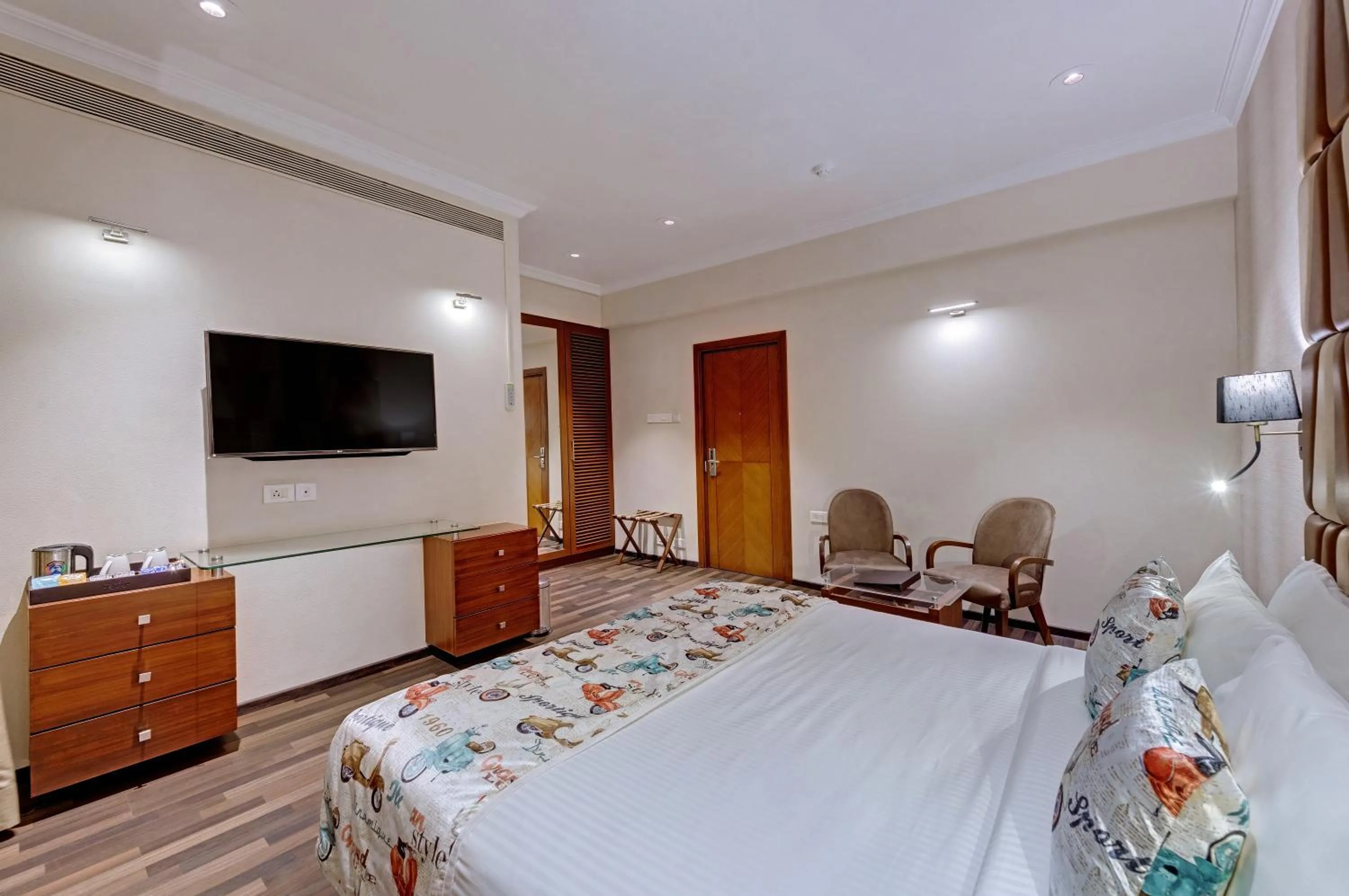 Bedroom, Bed in Adiva Residency Beacon, Grant Road, Mumbai