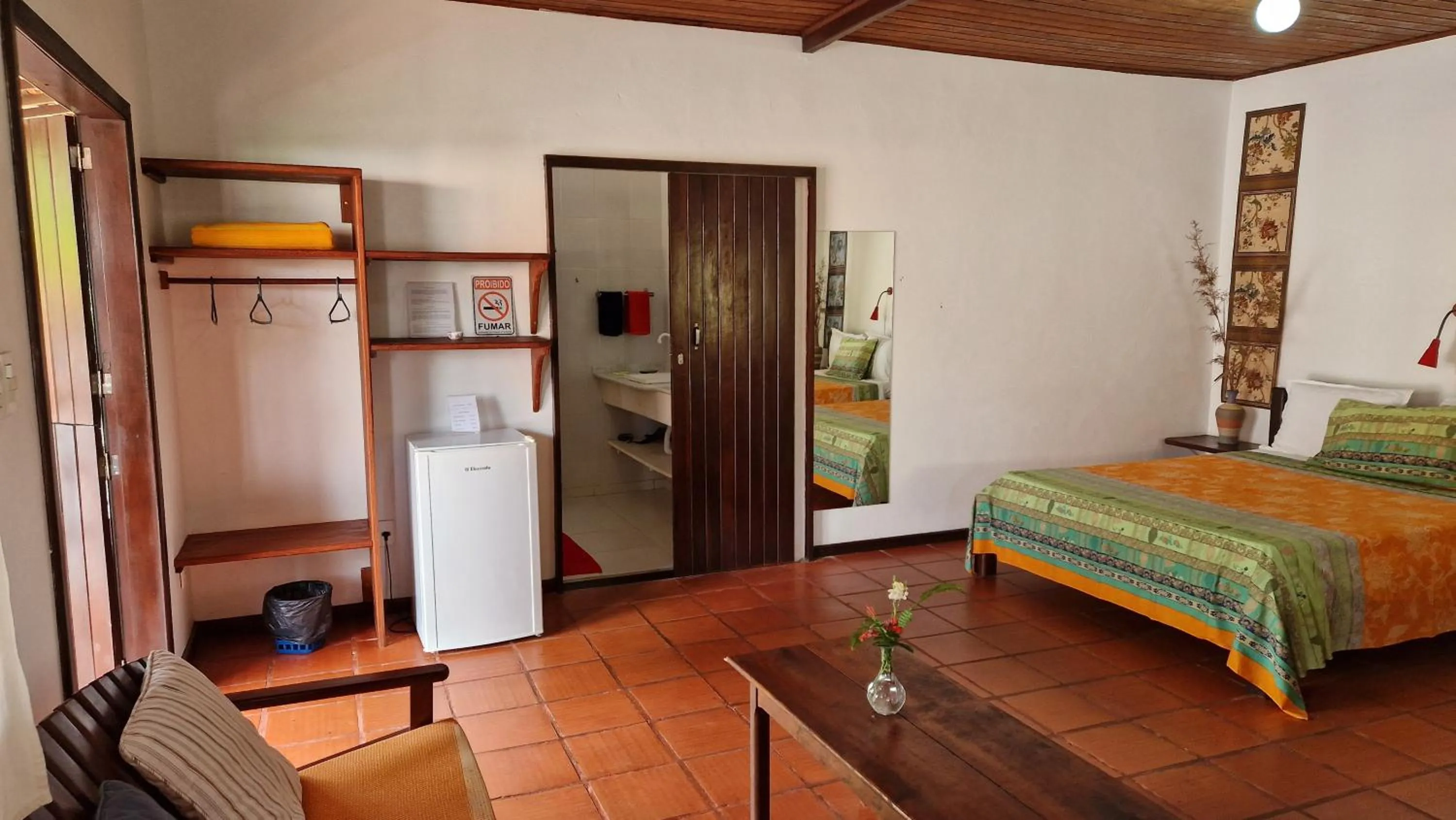 Bed in Pousada Casa da Edinha