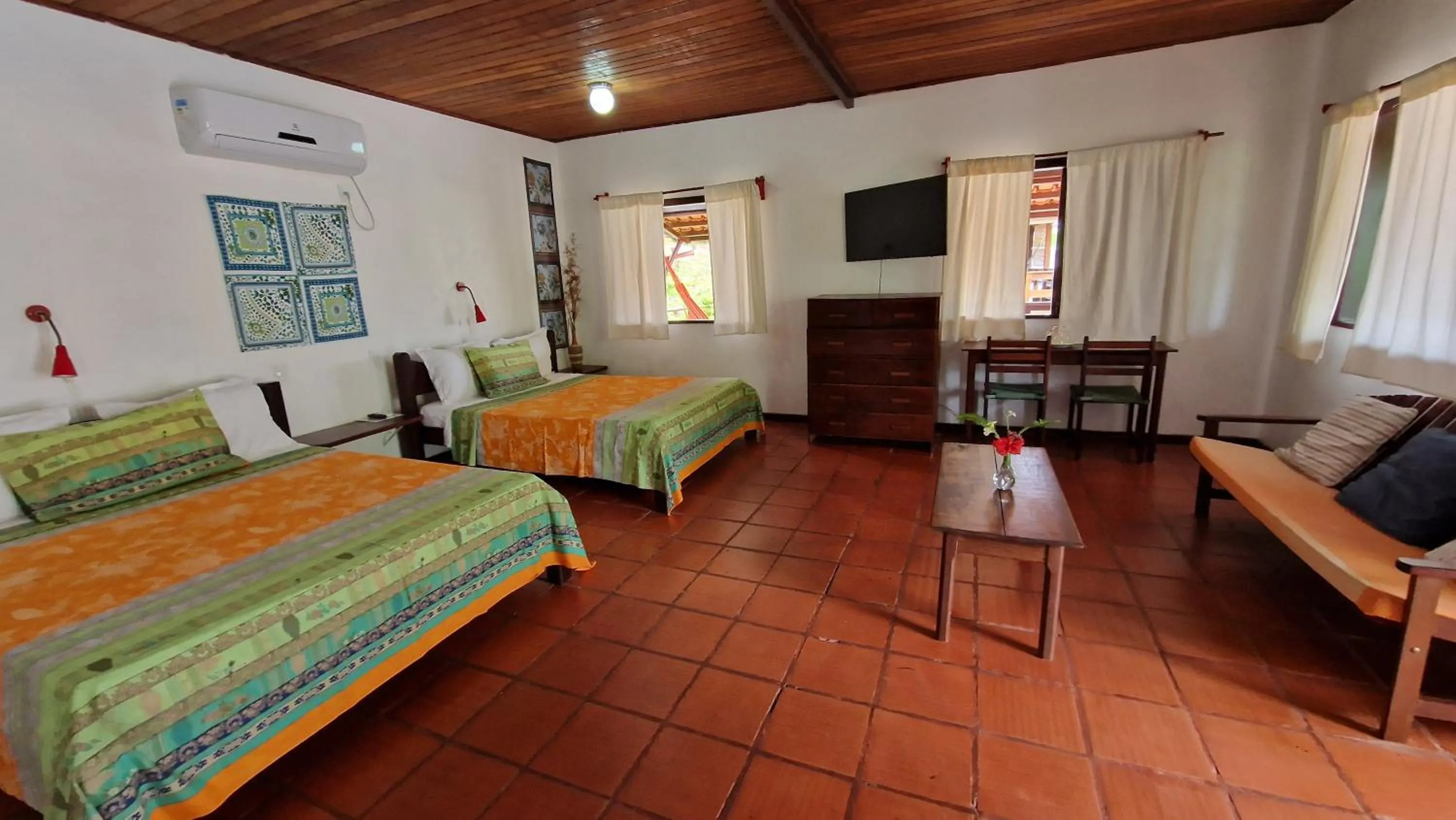 Bed in Pousada Casa da Edinha