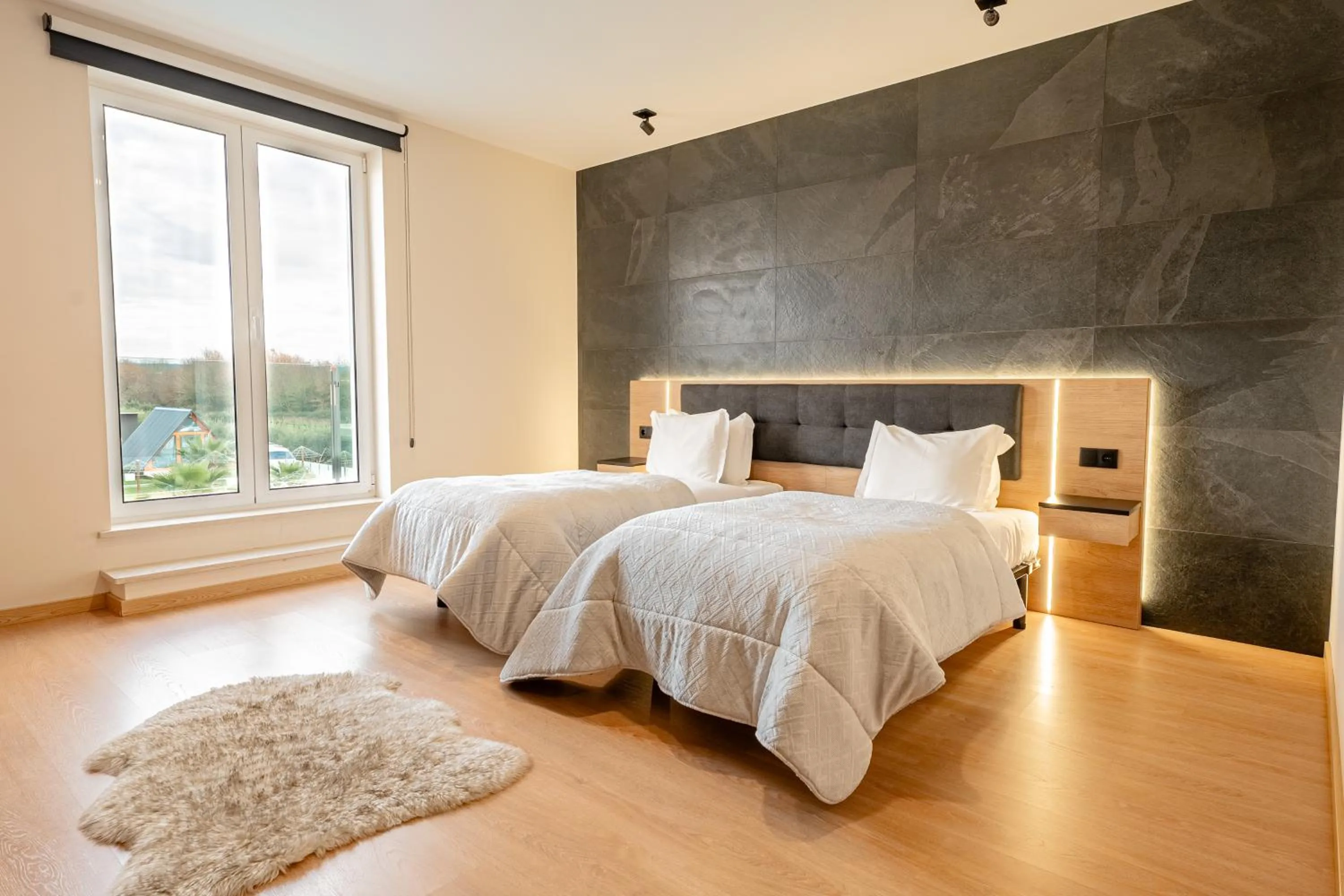 Bed in Lena Village Hotel and Spa