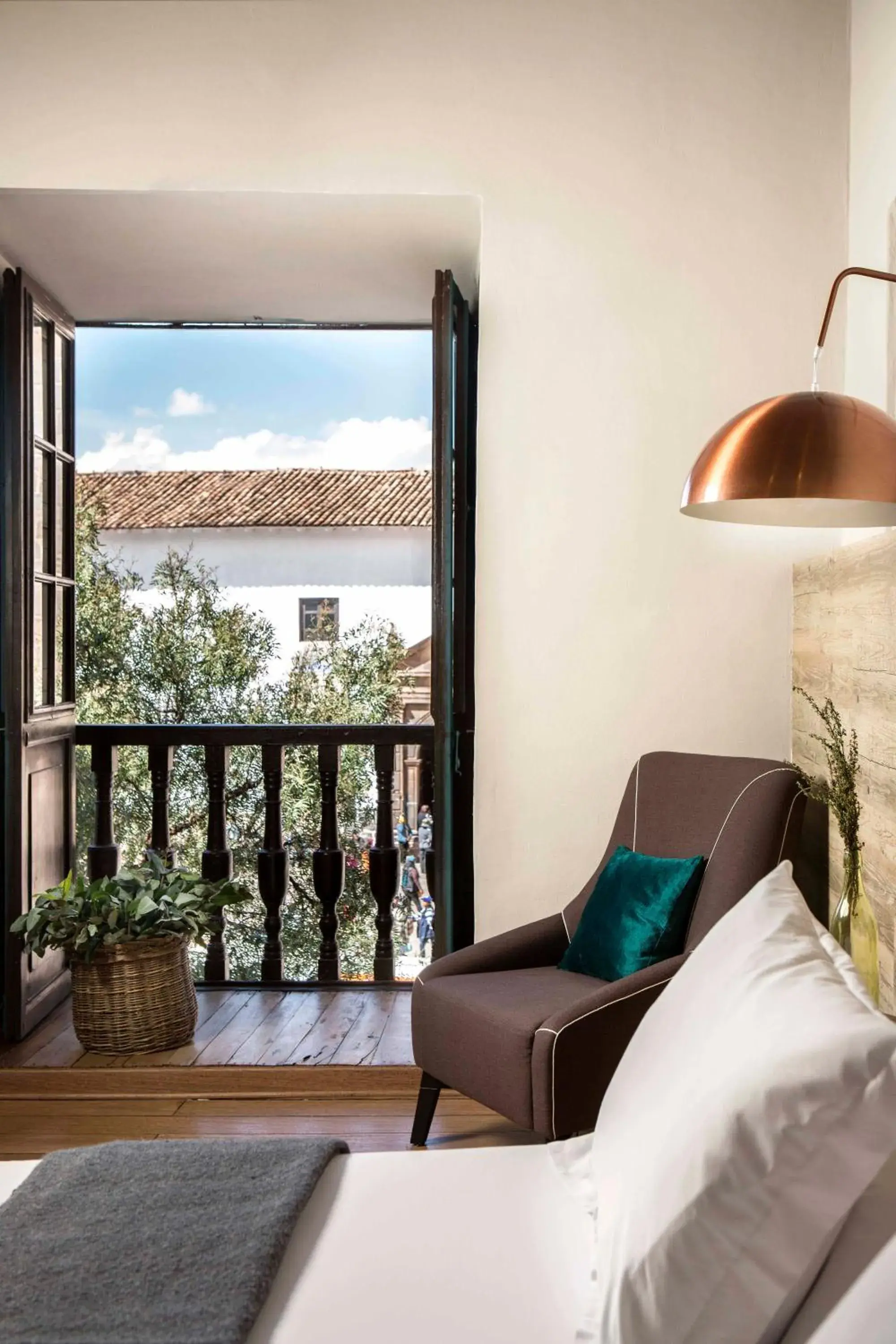 Balcony/Terrace, Bed in Abittare Hotel Balcony/Terrace, Bed in Abittare Hotel