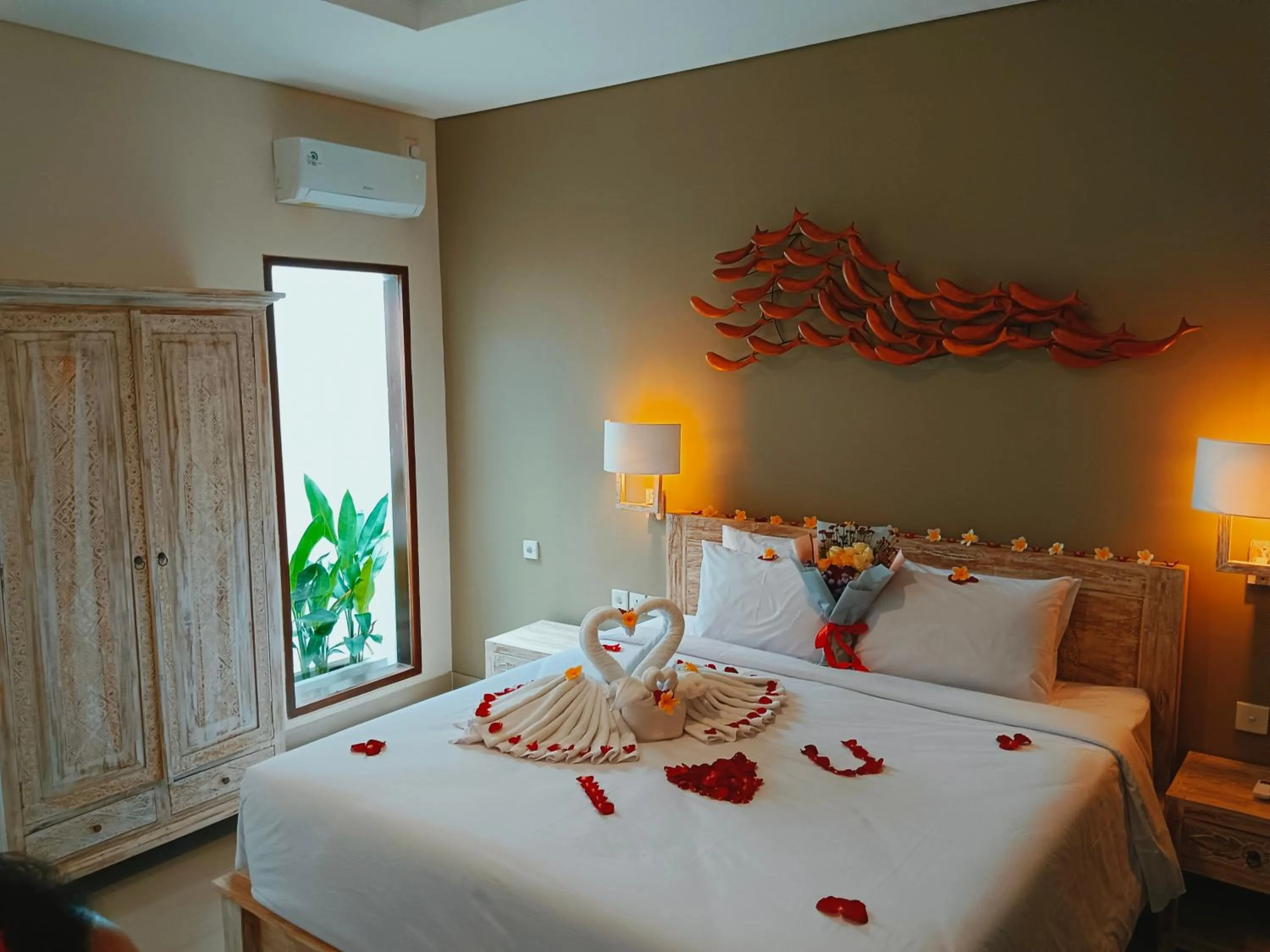 Bed in Kubu Garden Suites & Villas Nusa Dua