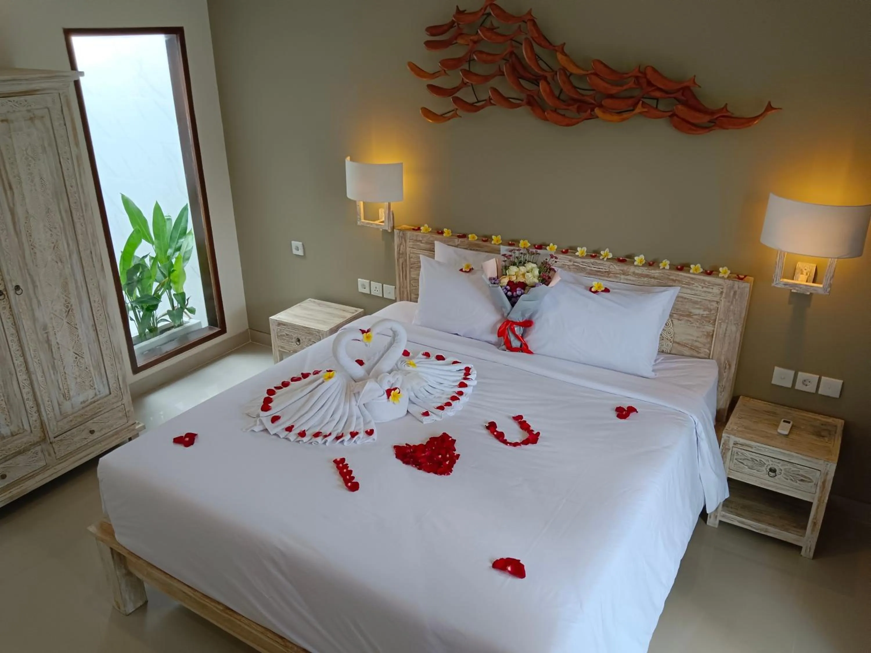 Bed in Kubu Garden Suites & Villas Nusa Dua