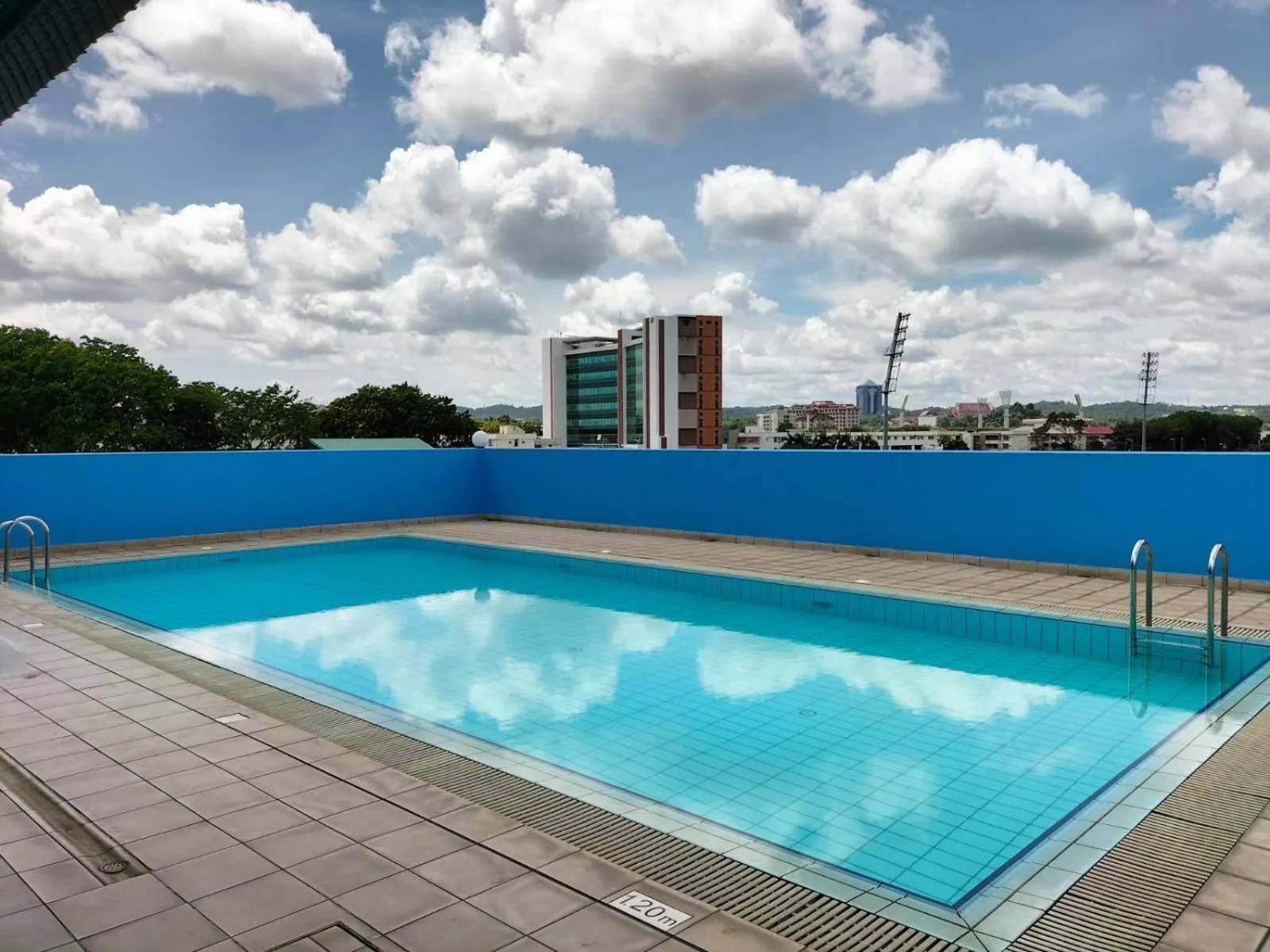 Pool view in Times Hotel Brunei