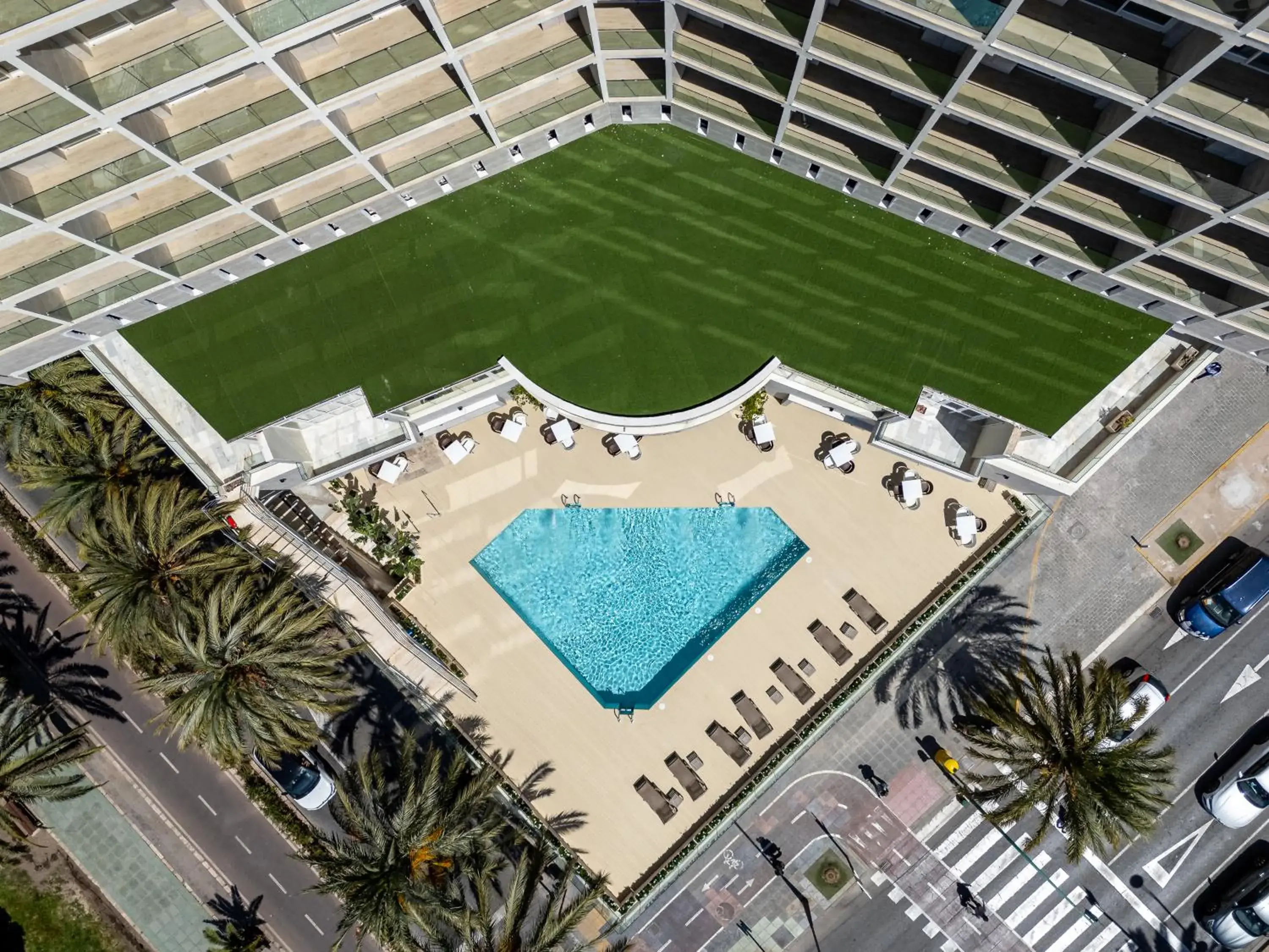 Pool view in Ohtels Gran Hotel Almeria Pool view in Ohtels Gran Hotel Almeria