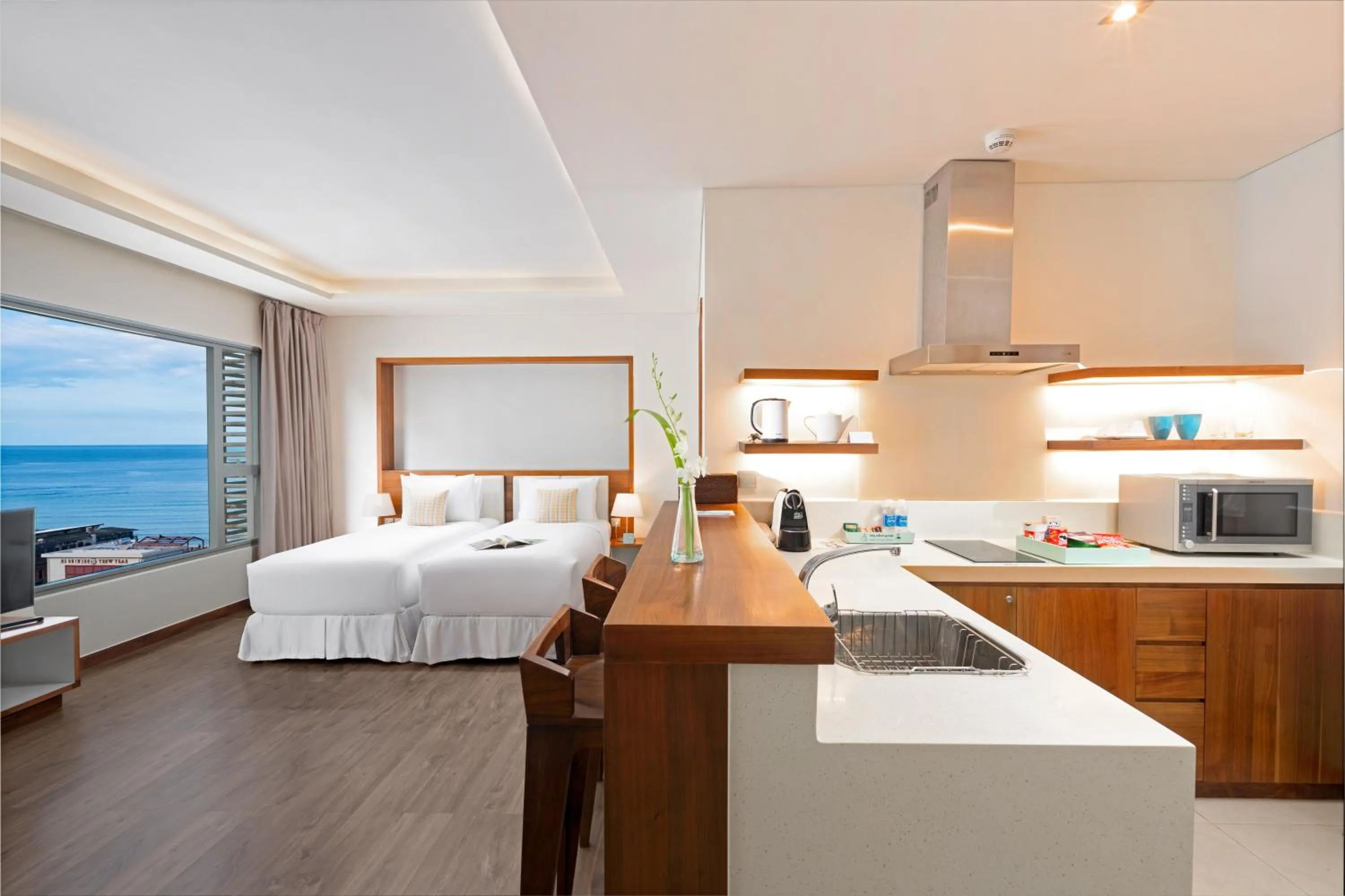 Bed in A La Carte Da Nang Beach