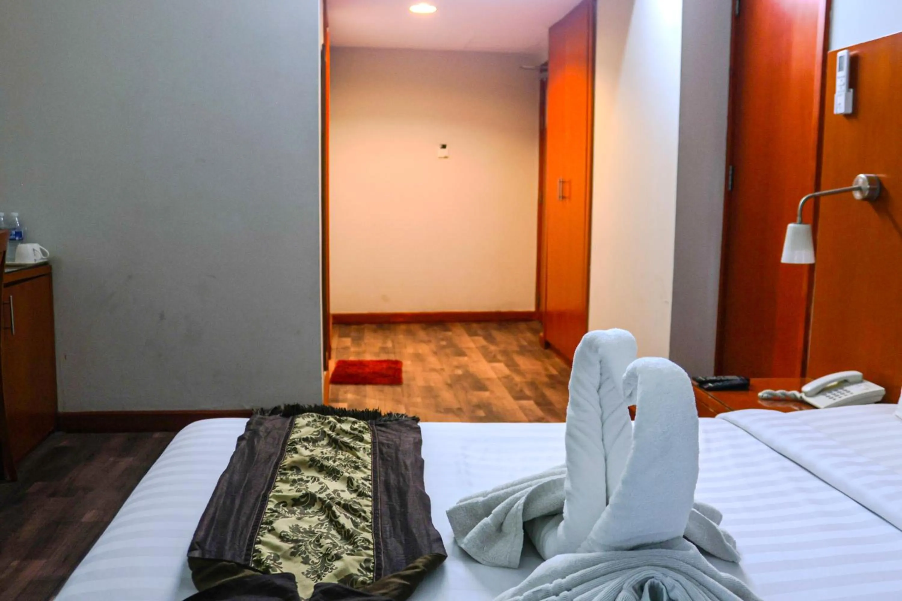 Photo of the whole room, Bed in BOONMAX Hotel