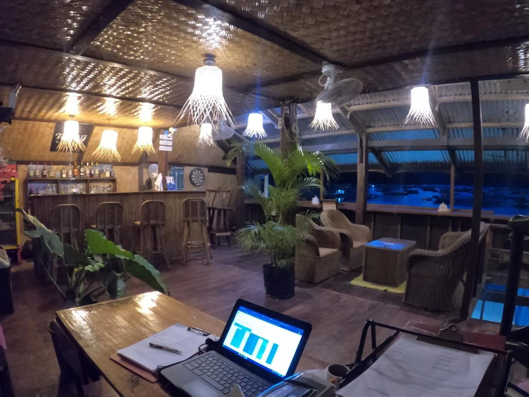 Lobby or reception in Bangka Hostels