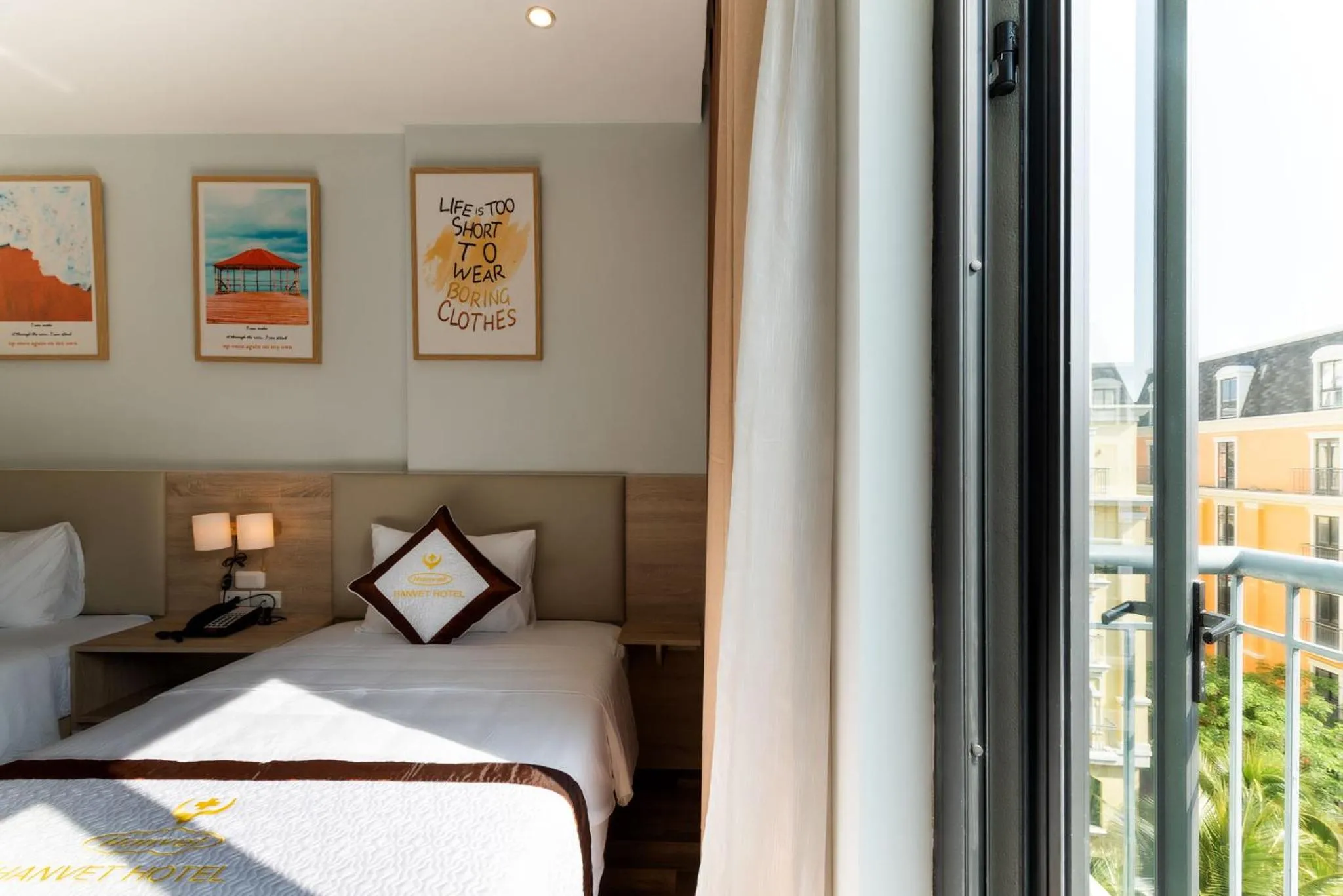 View (from property/room), Bed in Hanvet Hotel Phu Quoc