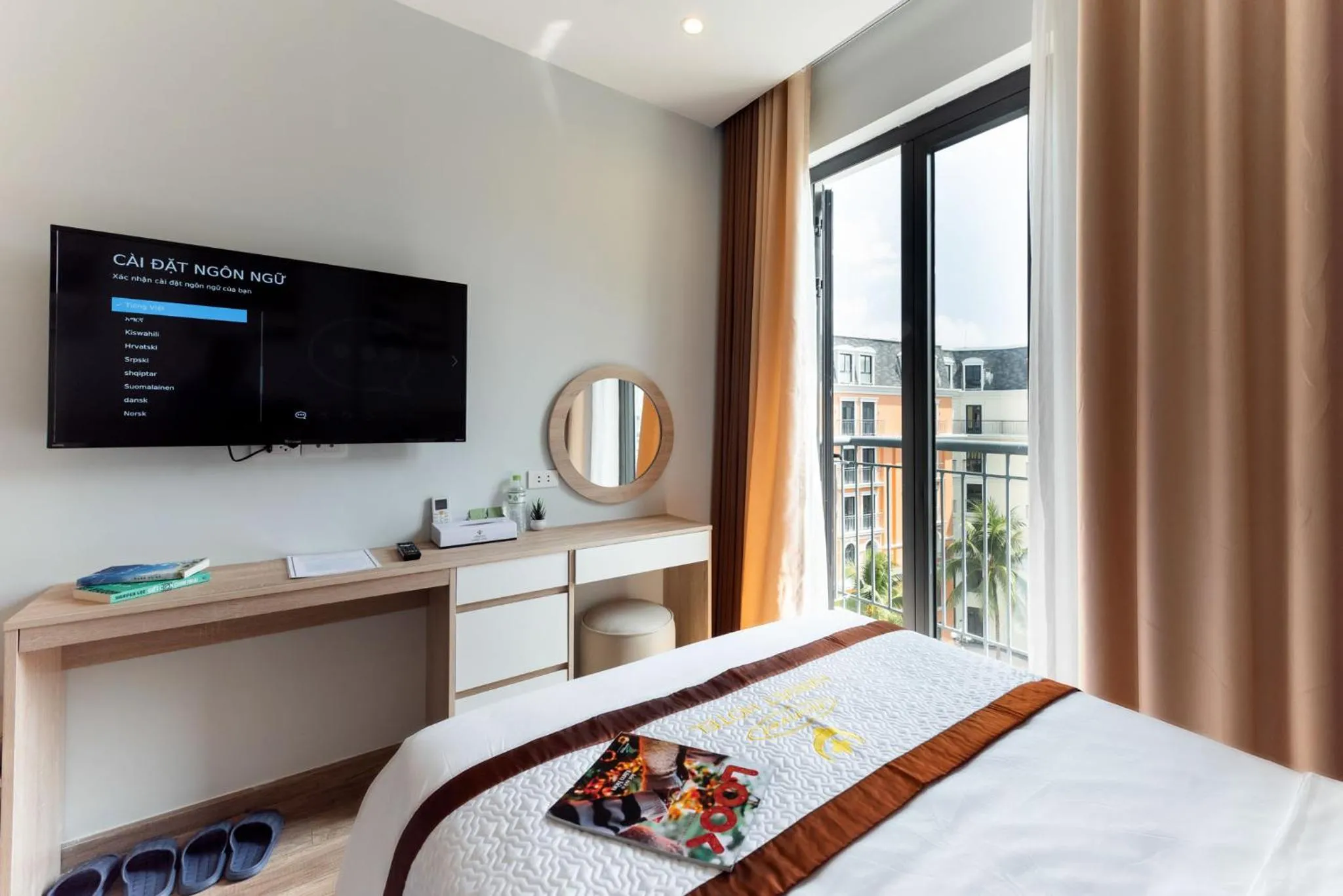 Bed in Hanvet Hotel Phu Quoc
