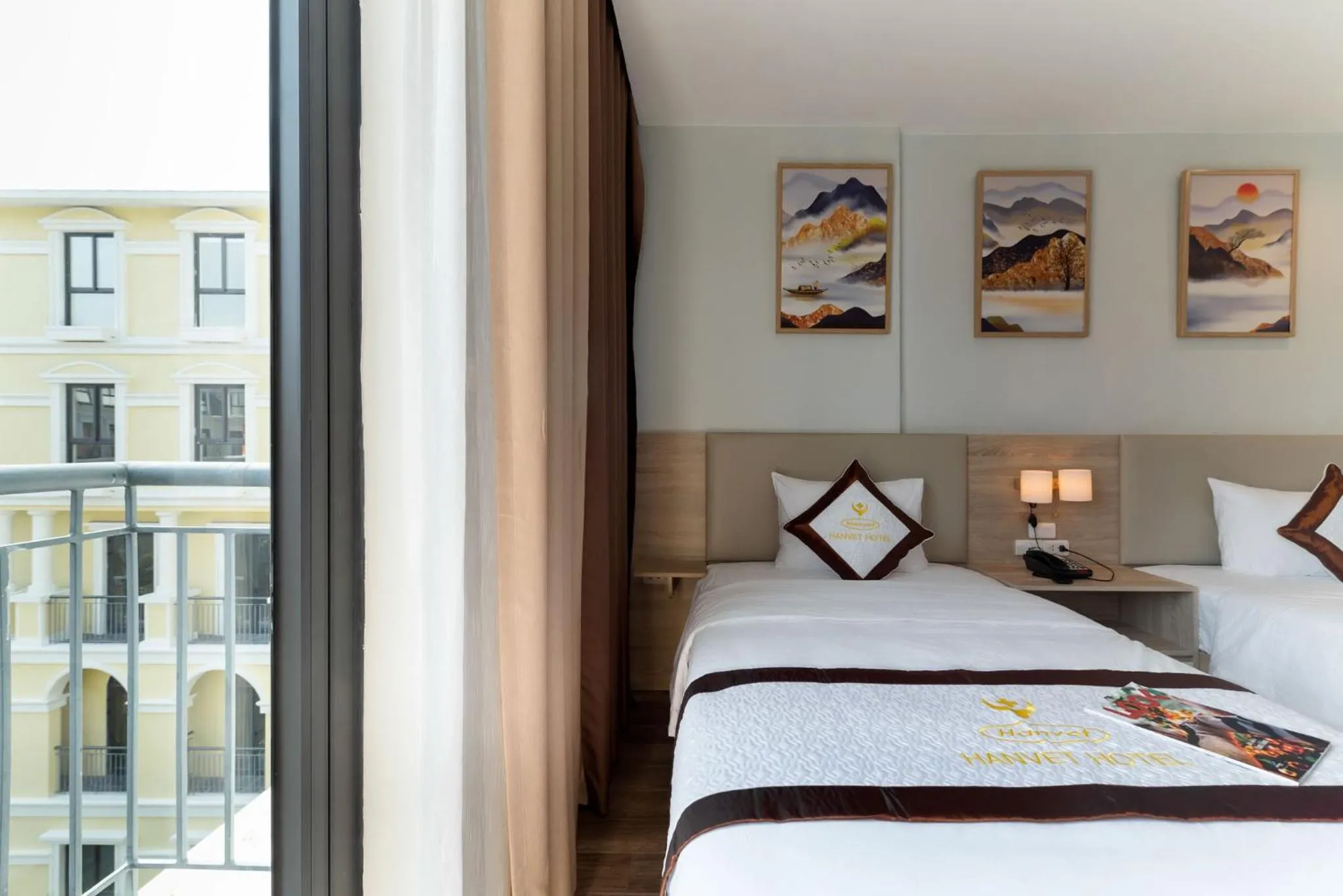 Bed in Hanvet Hotel Phu Quoc