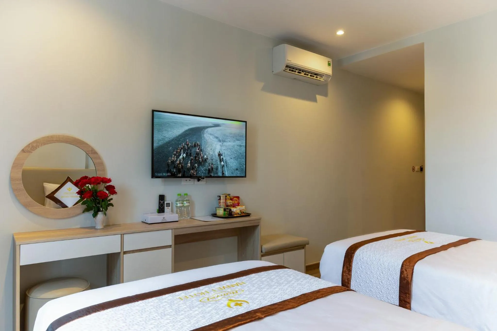 Bed in Hanvet Hotel Phu Quoc