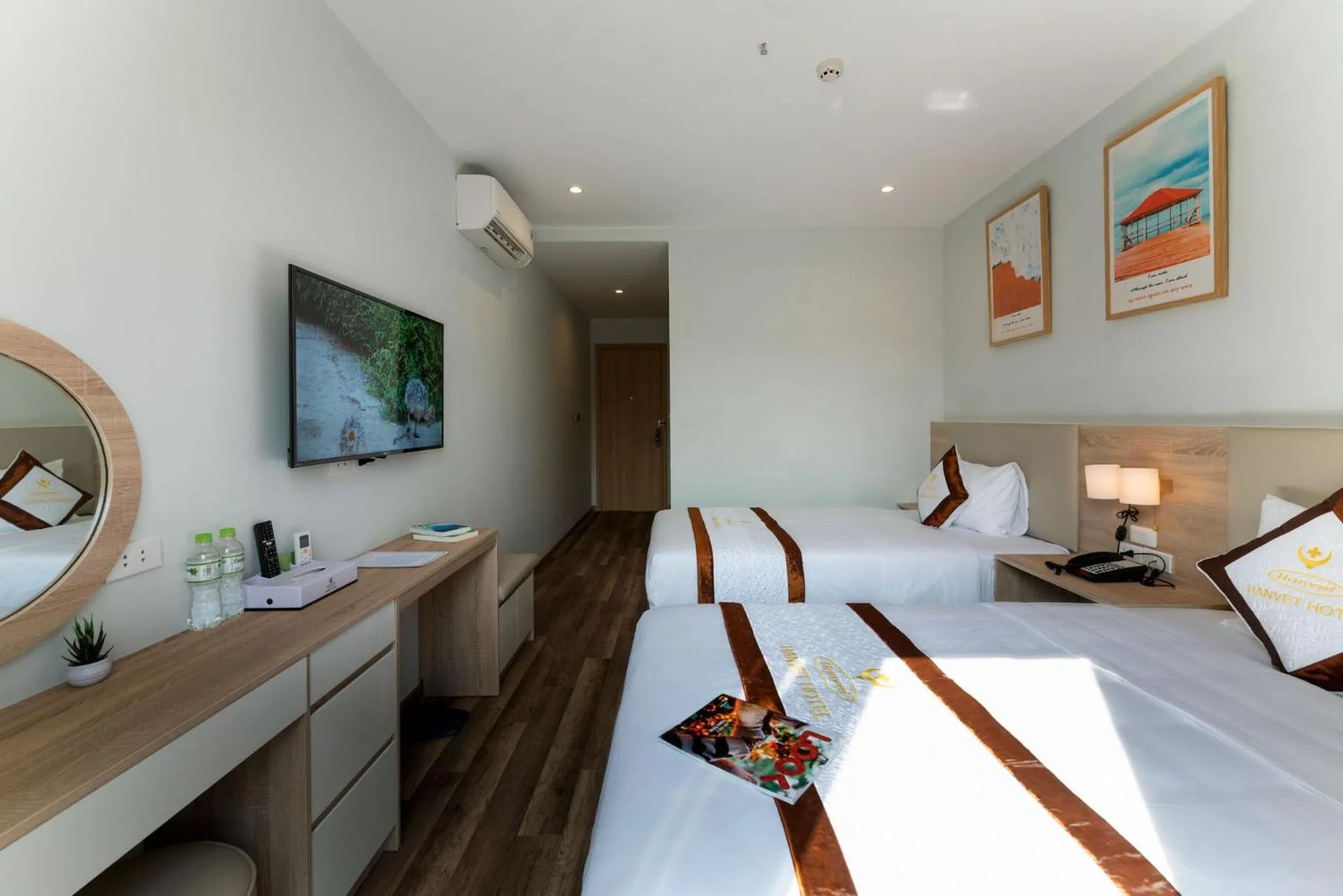 Bed in Hanvet Hotel Phu Quoc