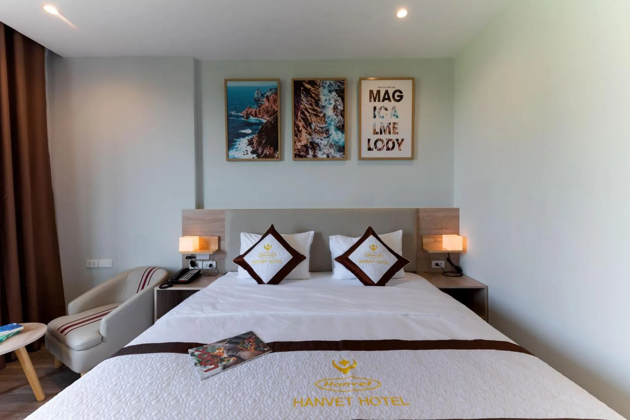 Bed in Hanvet Hotel Phu Quoc