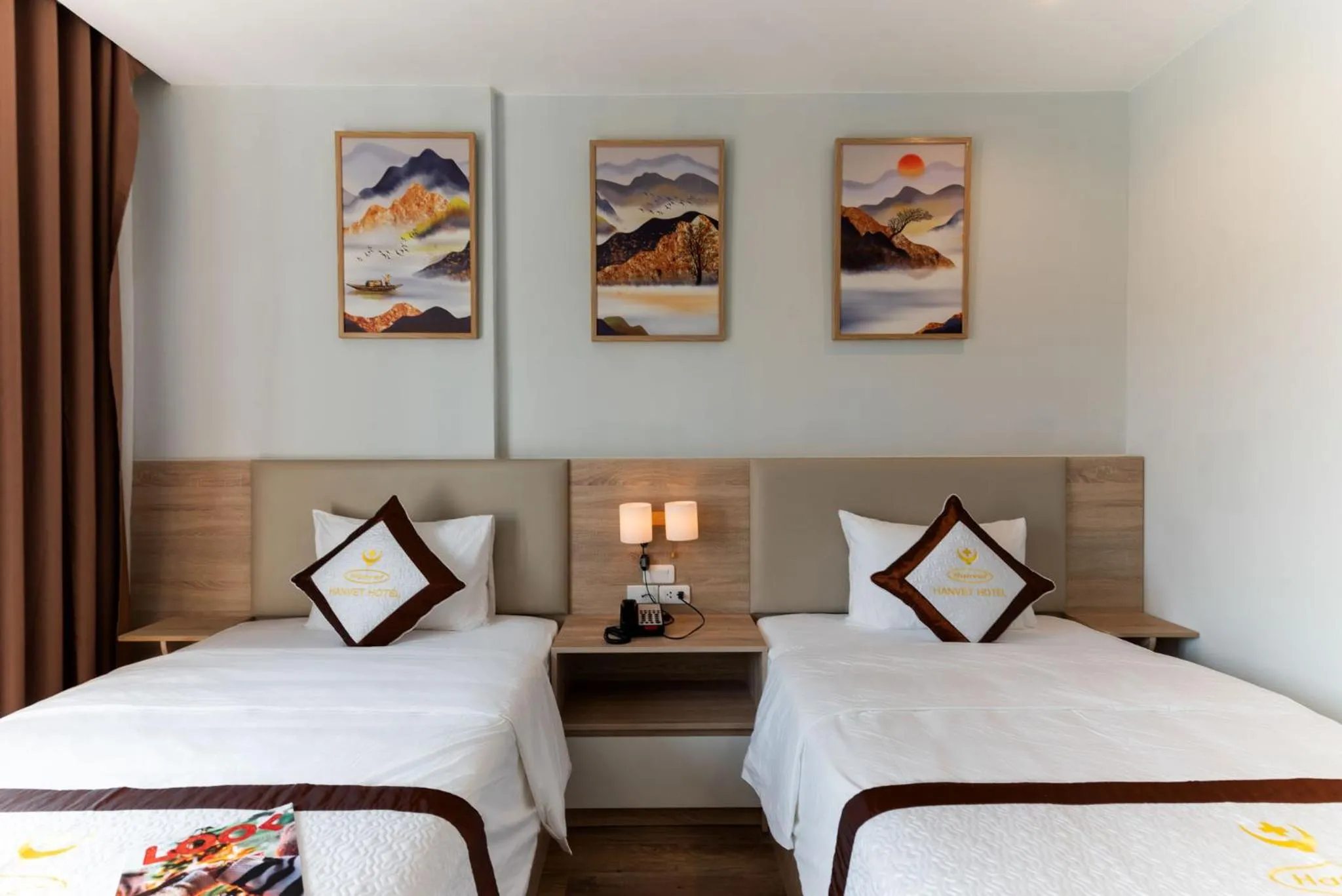 Bed in Hanvet Hotel Phu Quoc