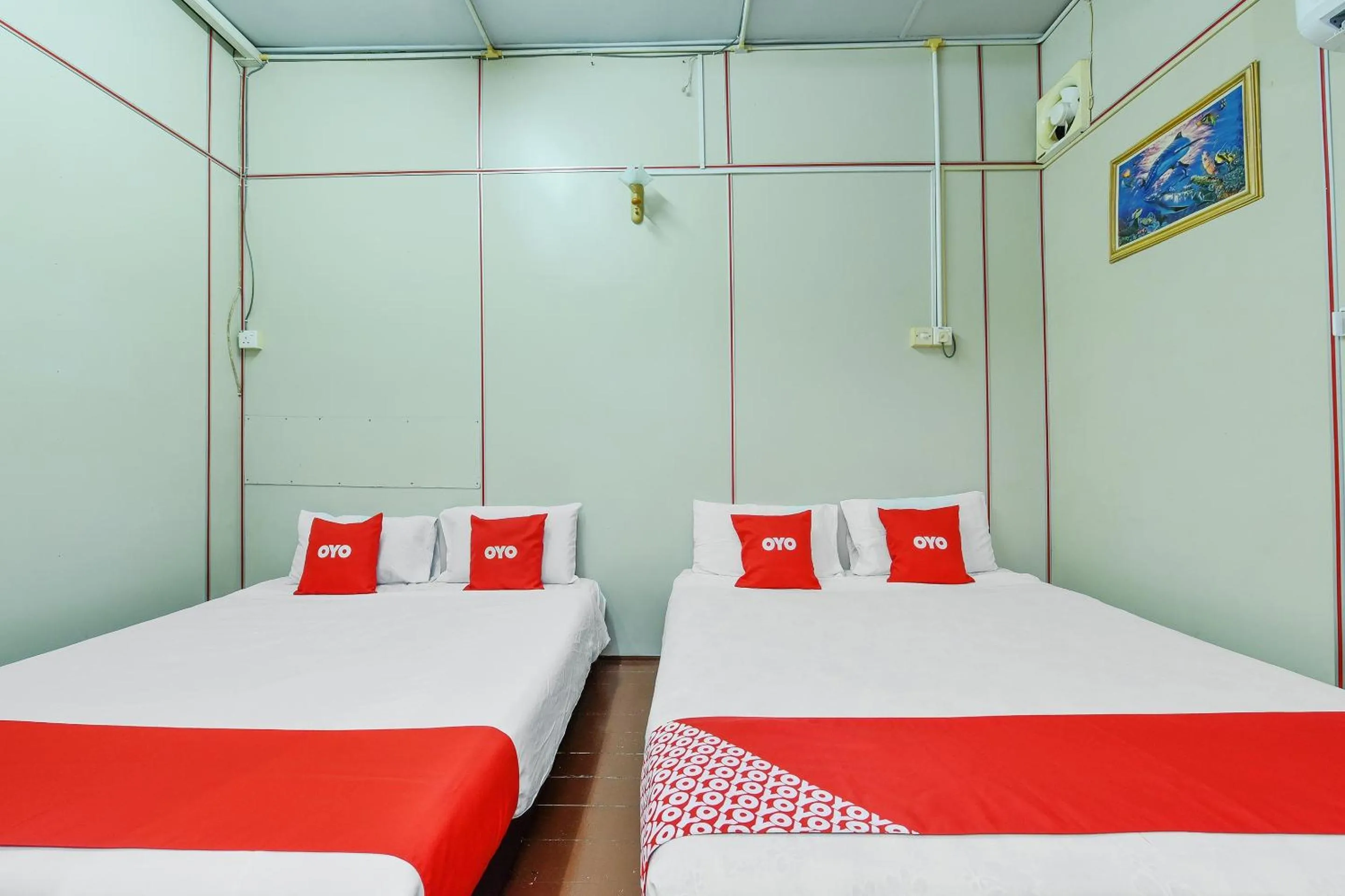 Bedroom, Bed in Hotel O Pulau Ketam Inn