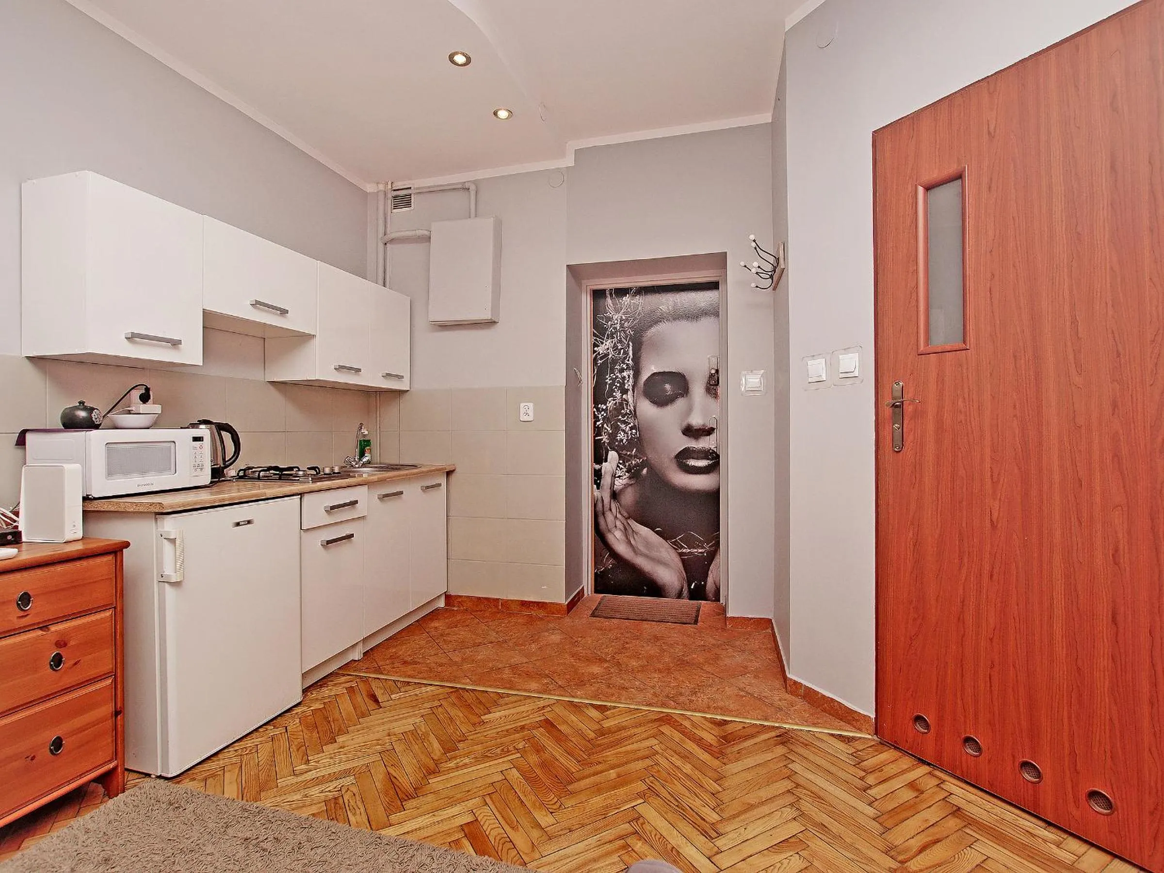 Kitchen or kitchenette in Apartament Kameralny na Starówce