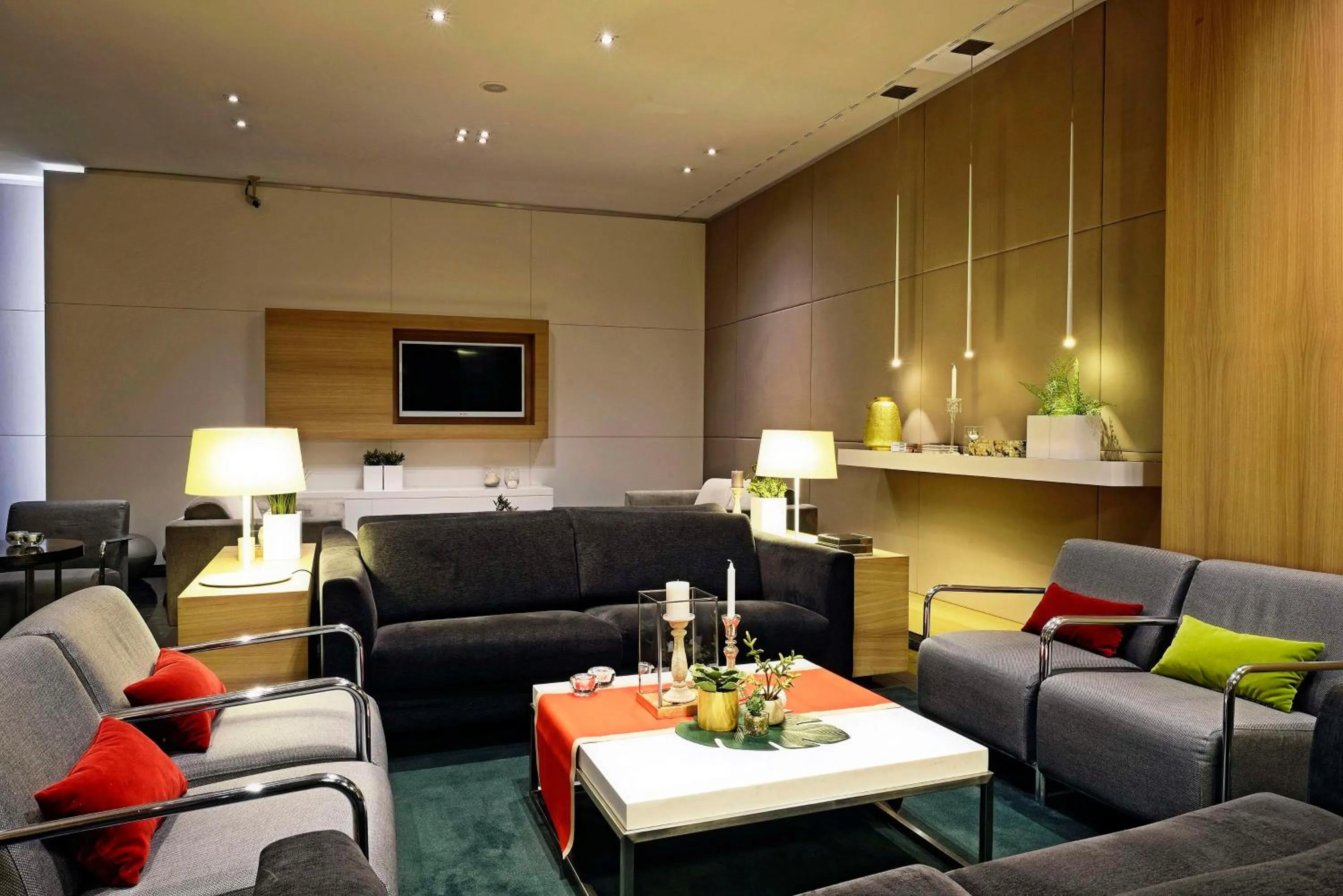 Lobby or reception in NH Collection Villa de Bilbao