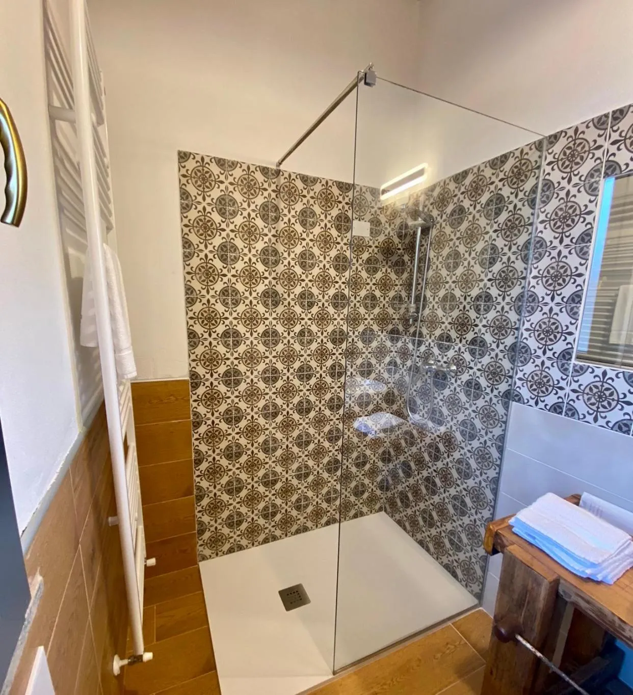 Shower in Cascina Mora Bassa