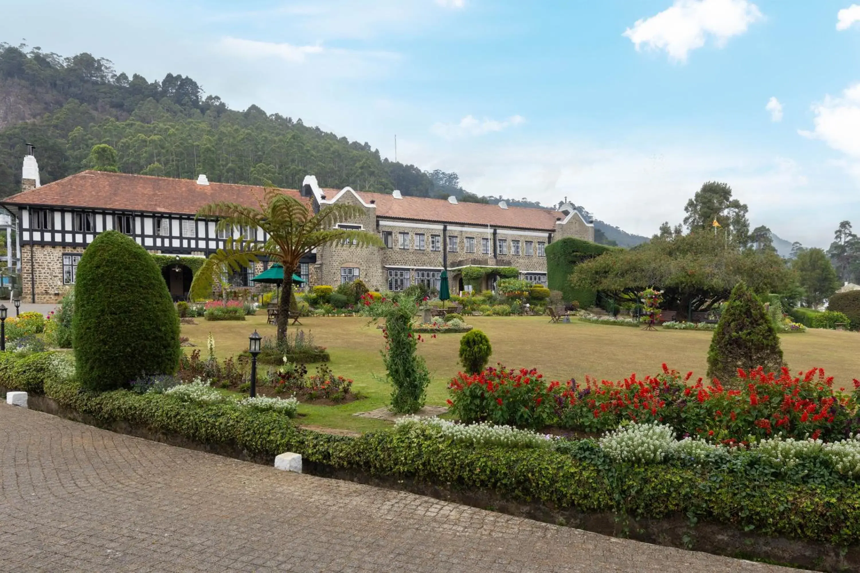 Garden view in The Hill Club Garden view in The Hill Club