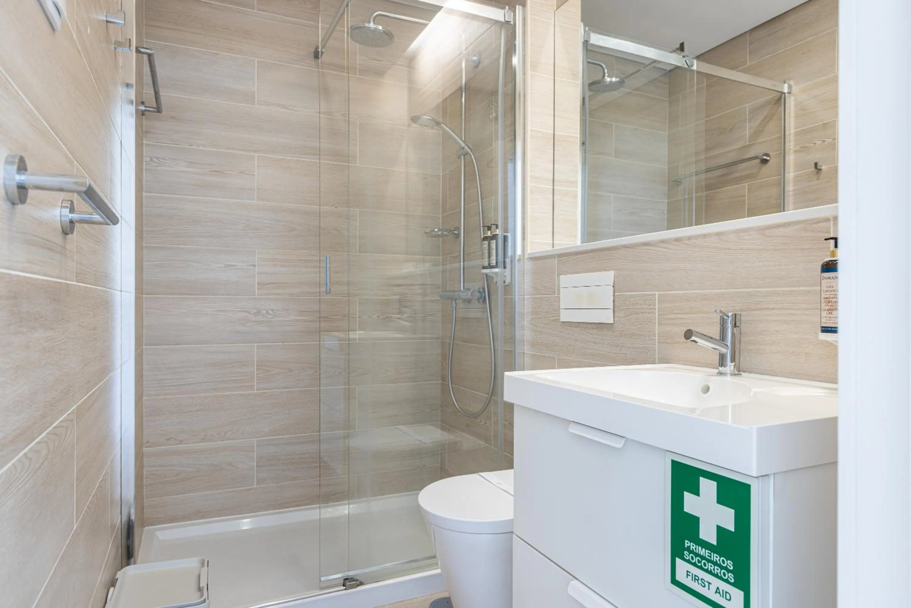 Bathroom in Garcia 28 by LovelyStay