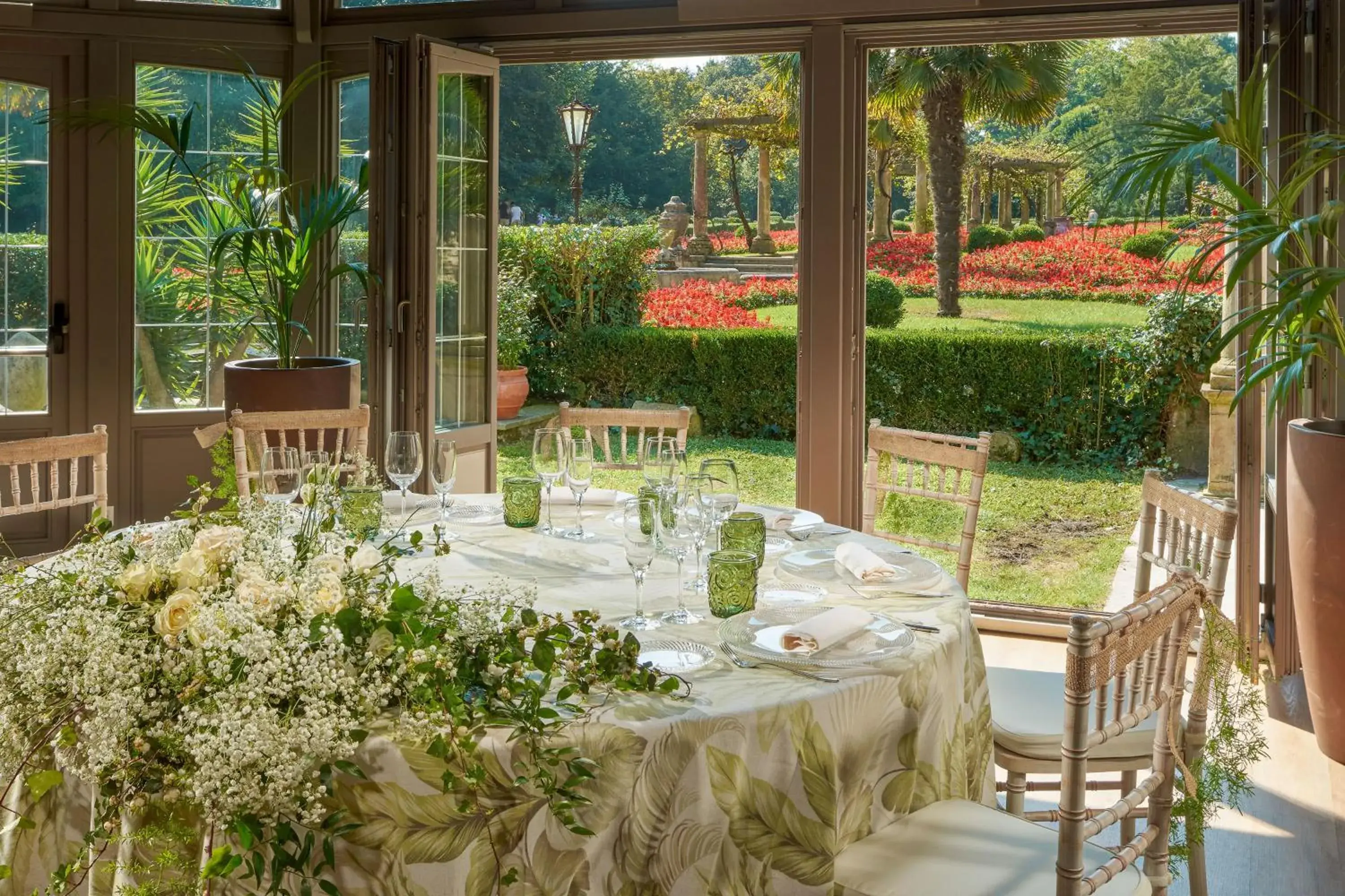 Garden view in Palacio de Aviles Affiliated By Melia Garden view in Palacio de Aviles Affiliated By Melia