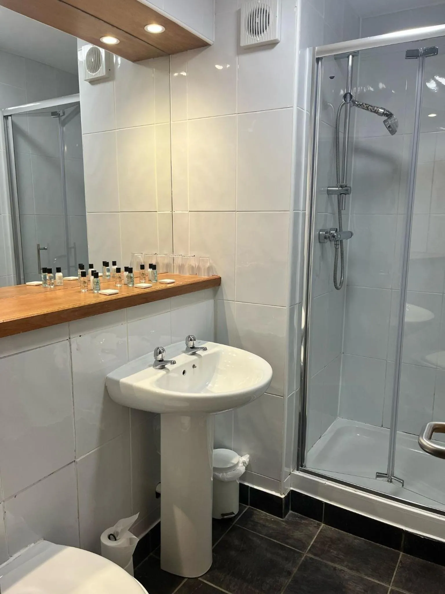 Shower in Laurel Bank Hotel