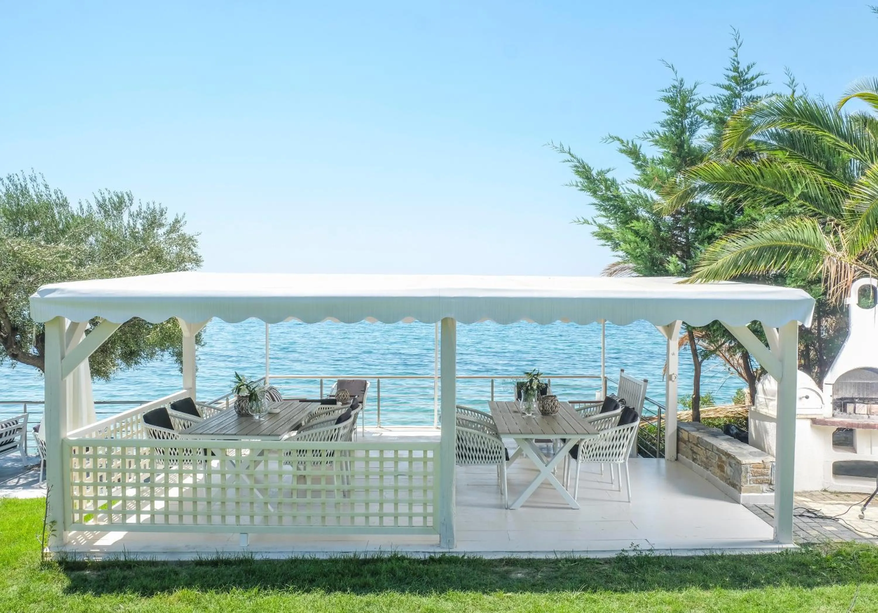 Patio in Acrotel Athena Villa