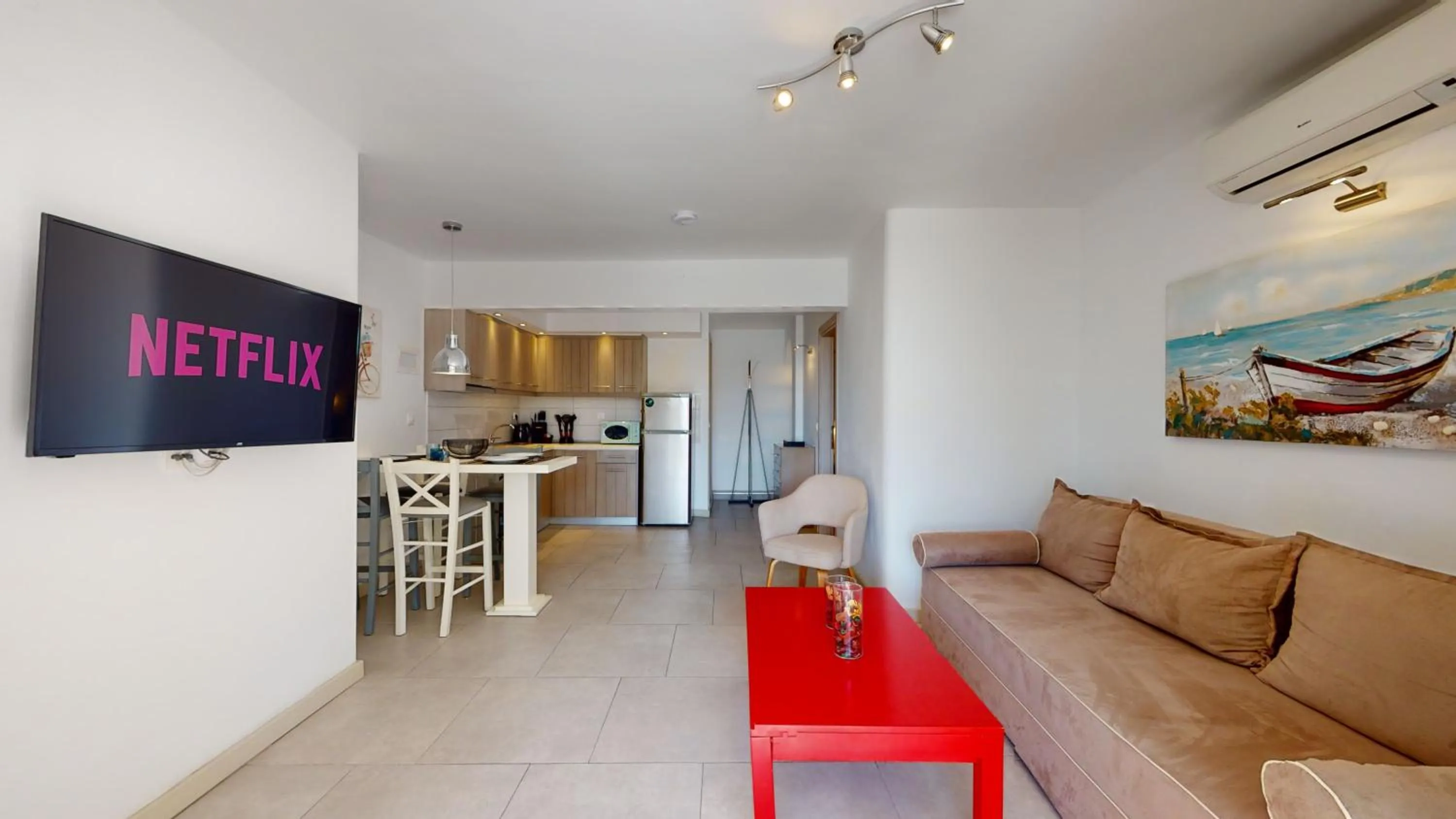 Living room in Acrotel Athena Villa