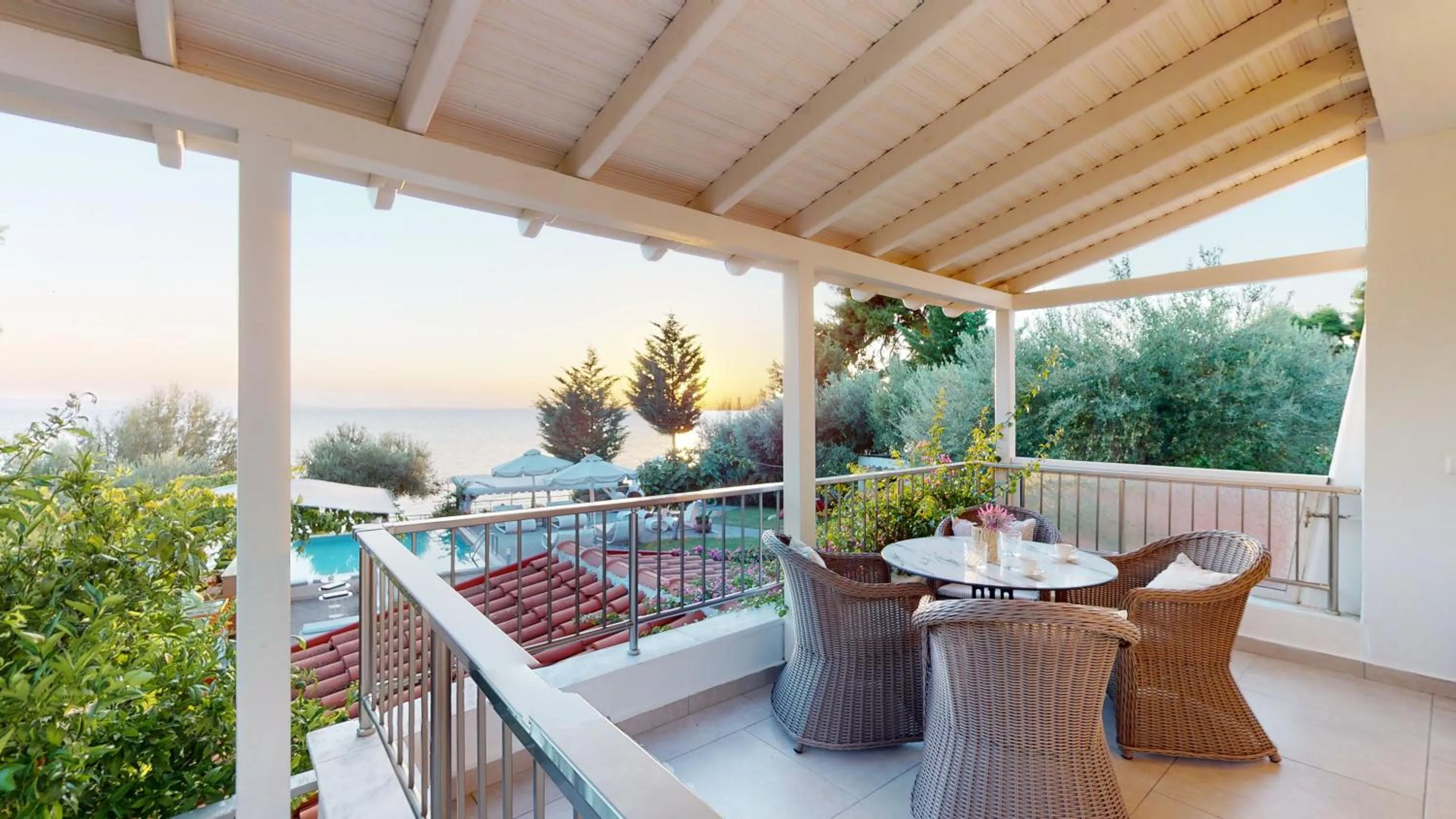 Balcony/Terrace in Acrotel Athena Villa