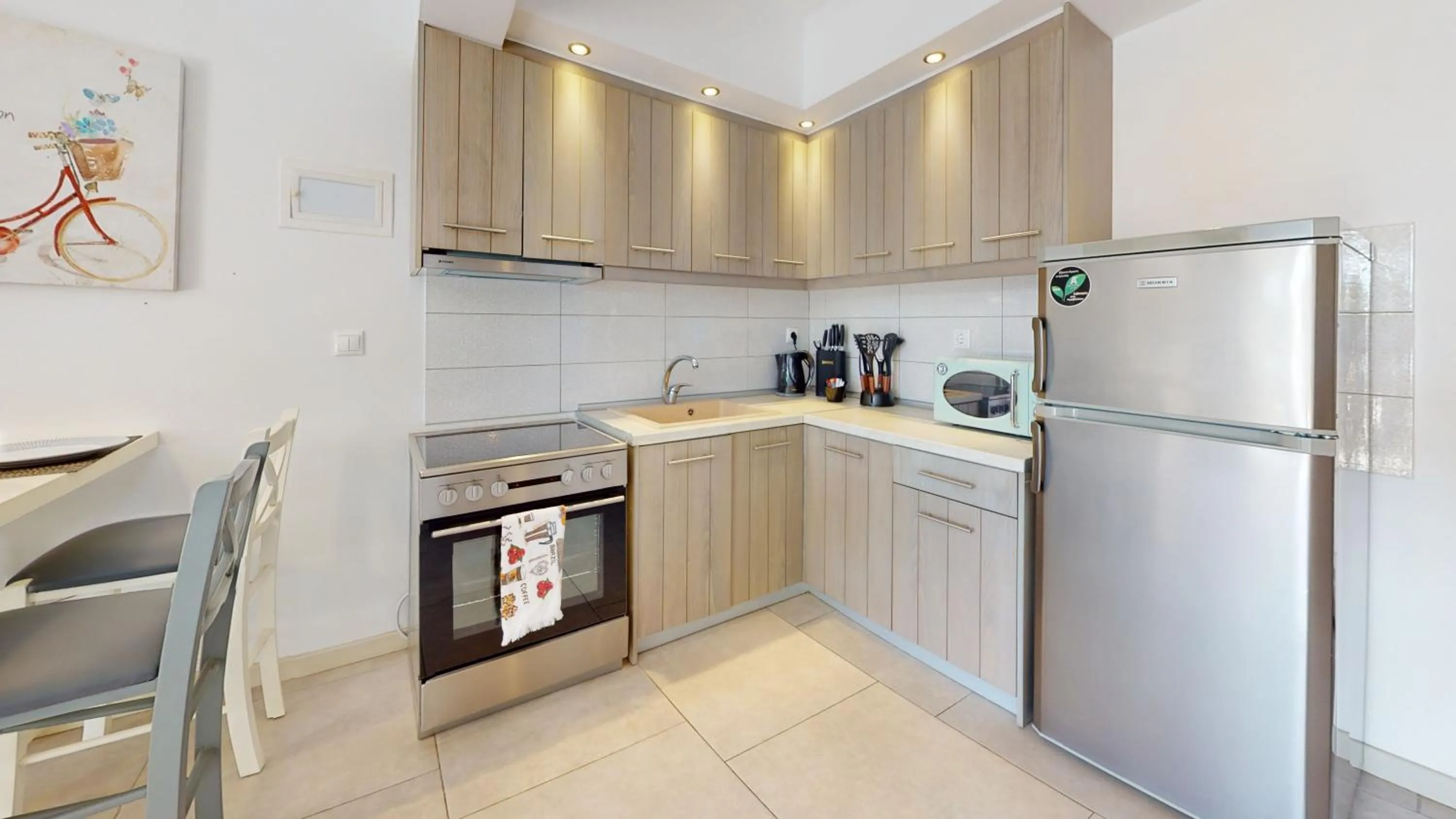 kitchen in Acrotel Athena Villa
